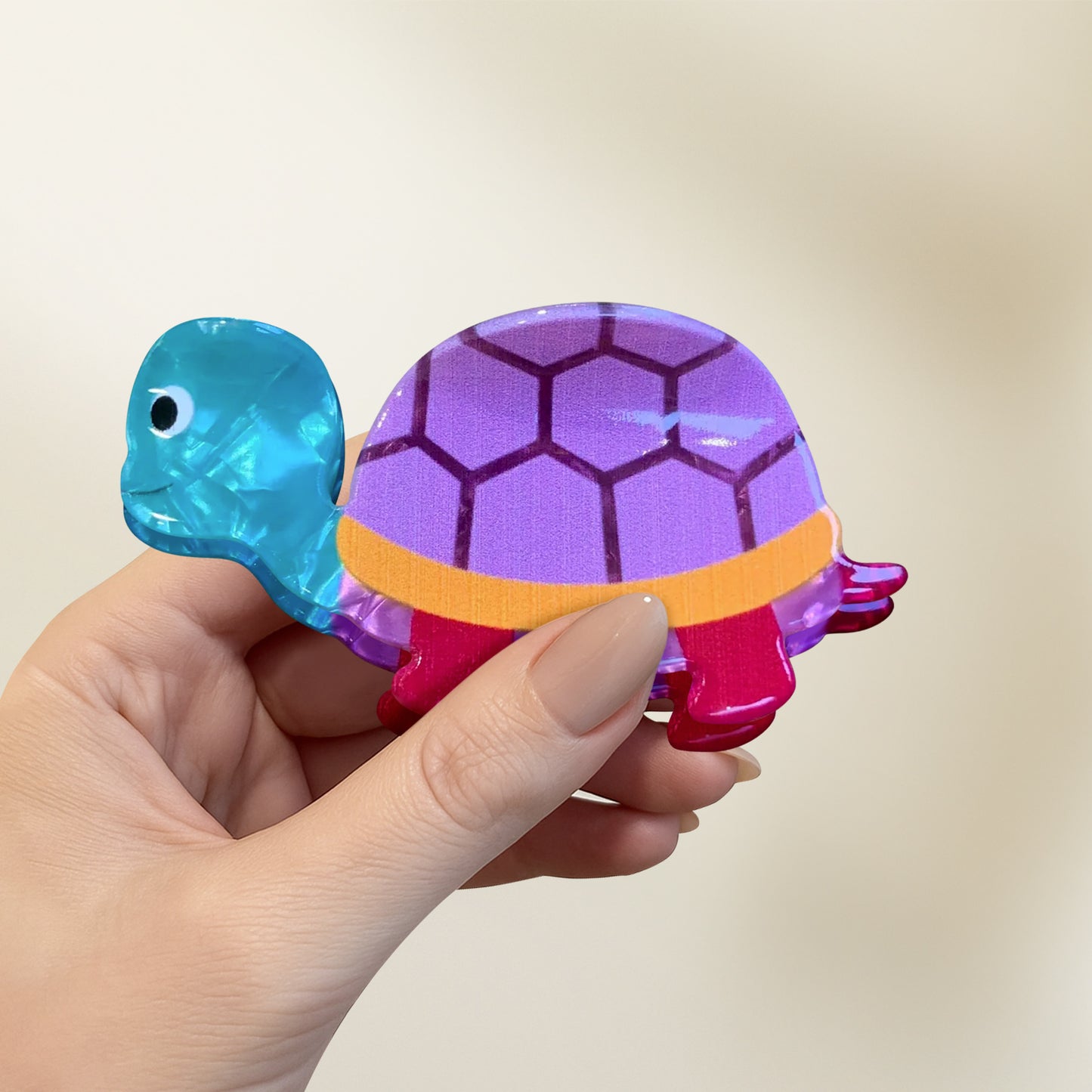 Pince Cheveux Tropicool Rainbow Turtle