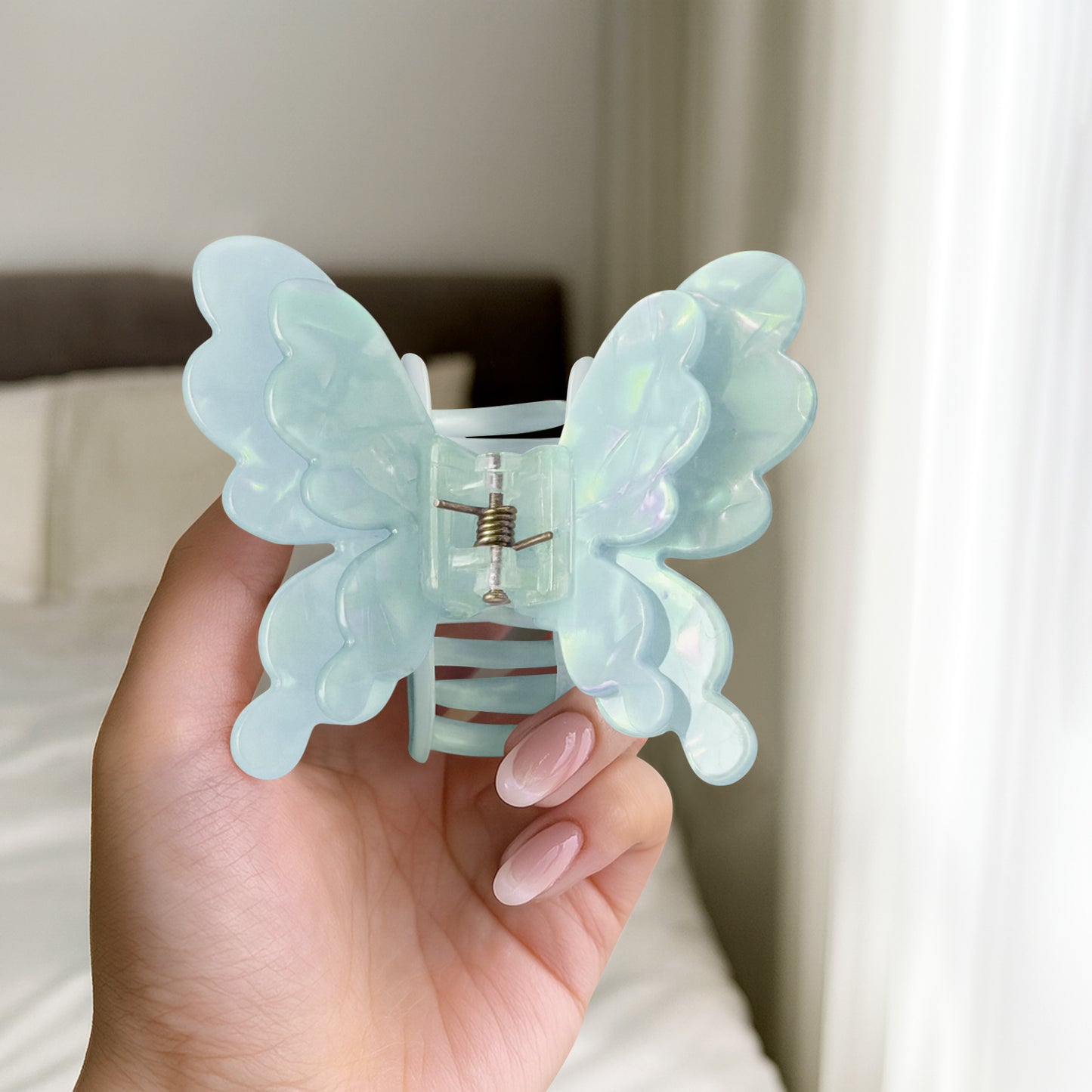 Pince Cheveux Papillon Lilac Haze Bleu Ciel