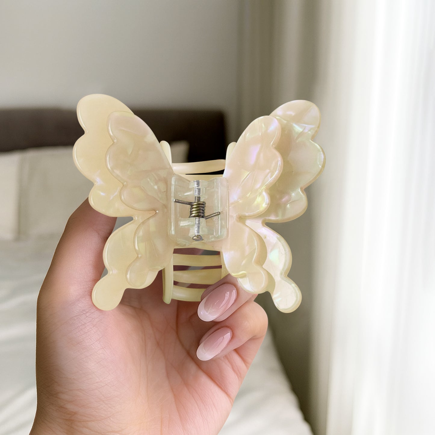 Pince Cheveux Papillon Lilac Haze Jaune