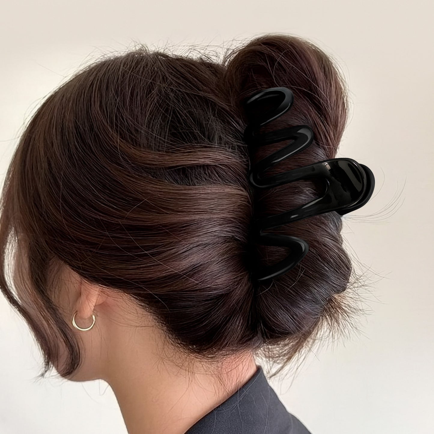 Pince Cheveux Zigzag Twist Vertigo Noir