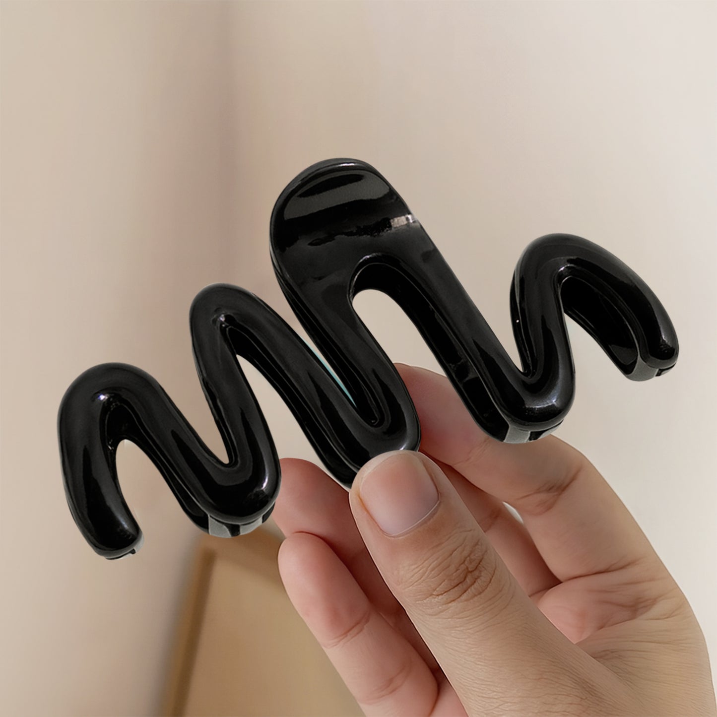 Pince Cheveux Zigzag Twist Vertigo Noir