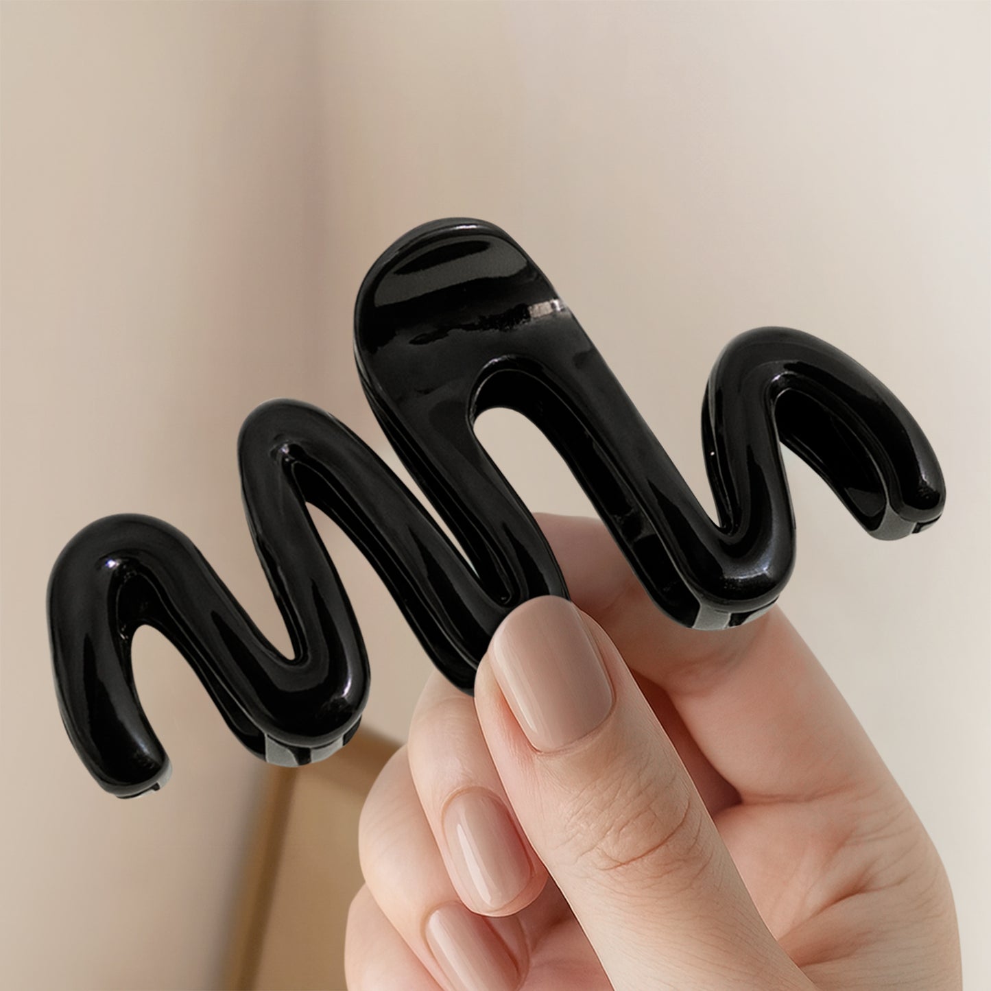 Pince Cheveux Zigzag Twist Vertigo Noir