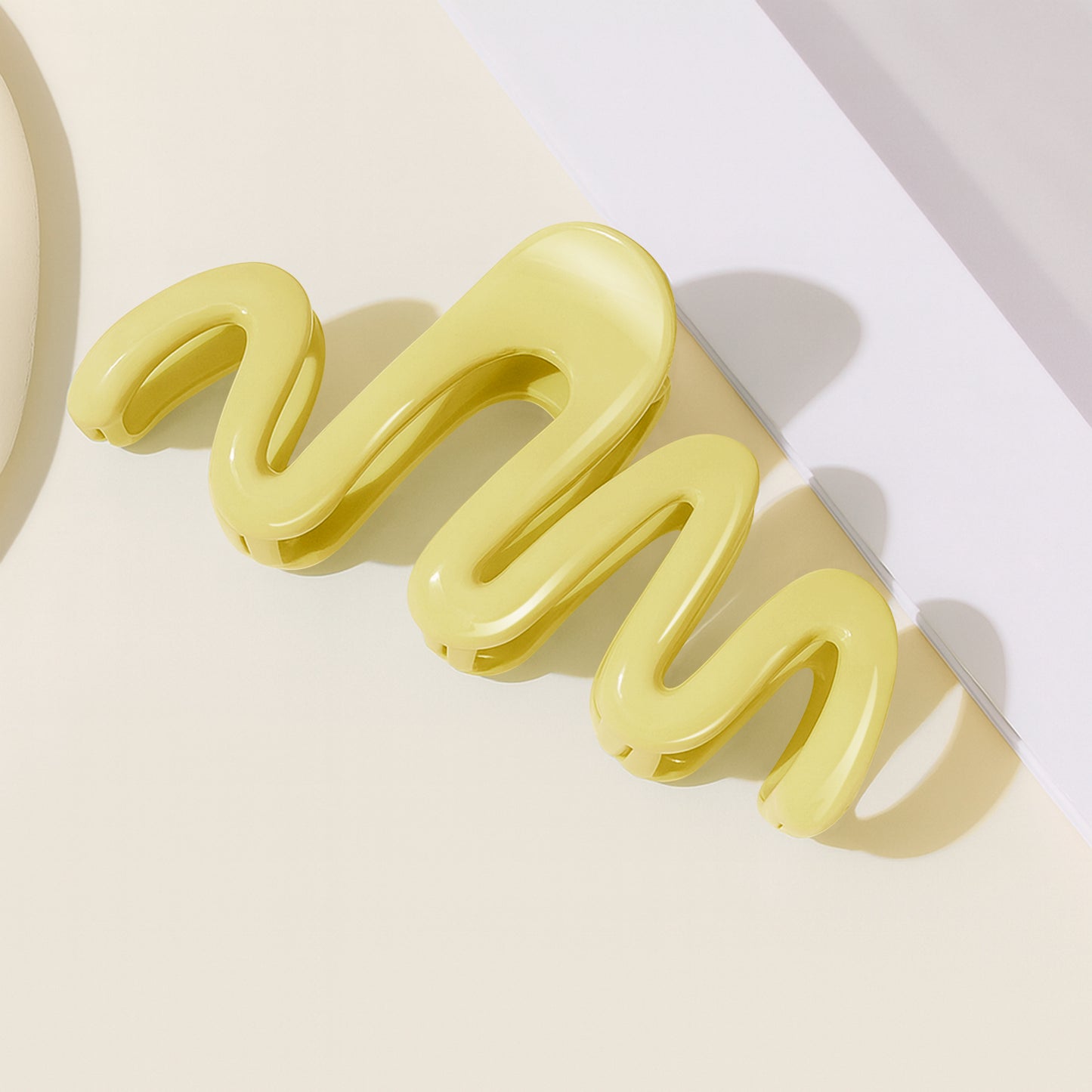 Pince Cheveux Zigzag Twist Vertigo Jaune Soleil