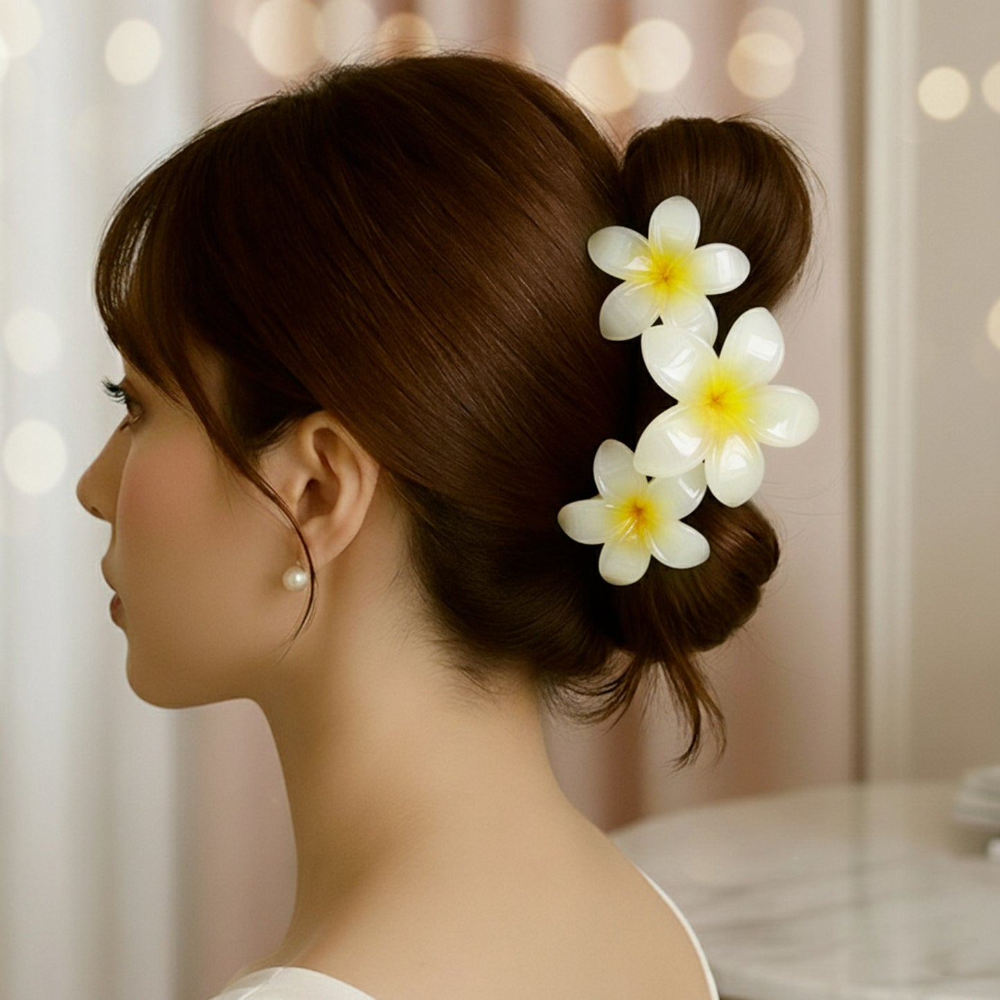 Pince Cheveux Perle de Tiaré