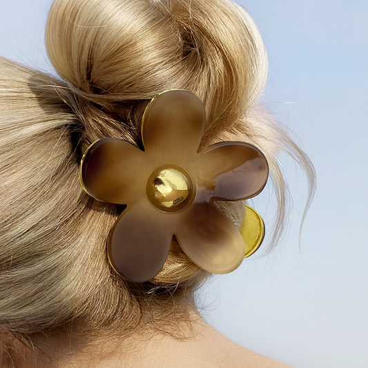 Pince Cheveux Smoky Blossom Café