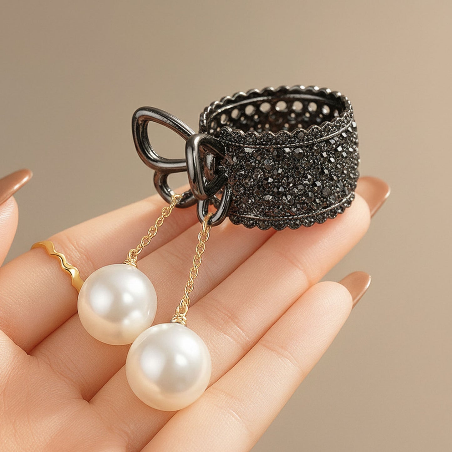 Pince Bijou Starlight Charm Noir