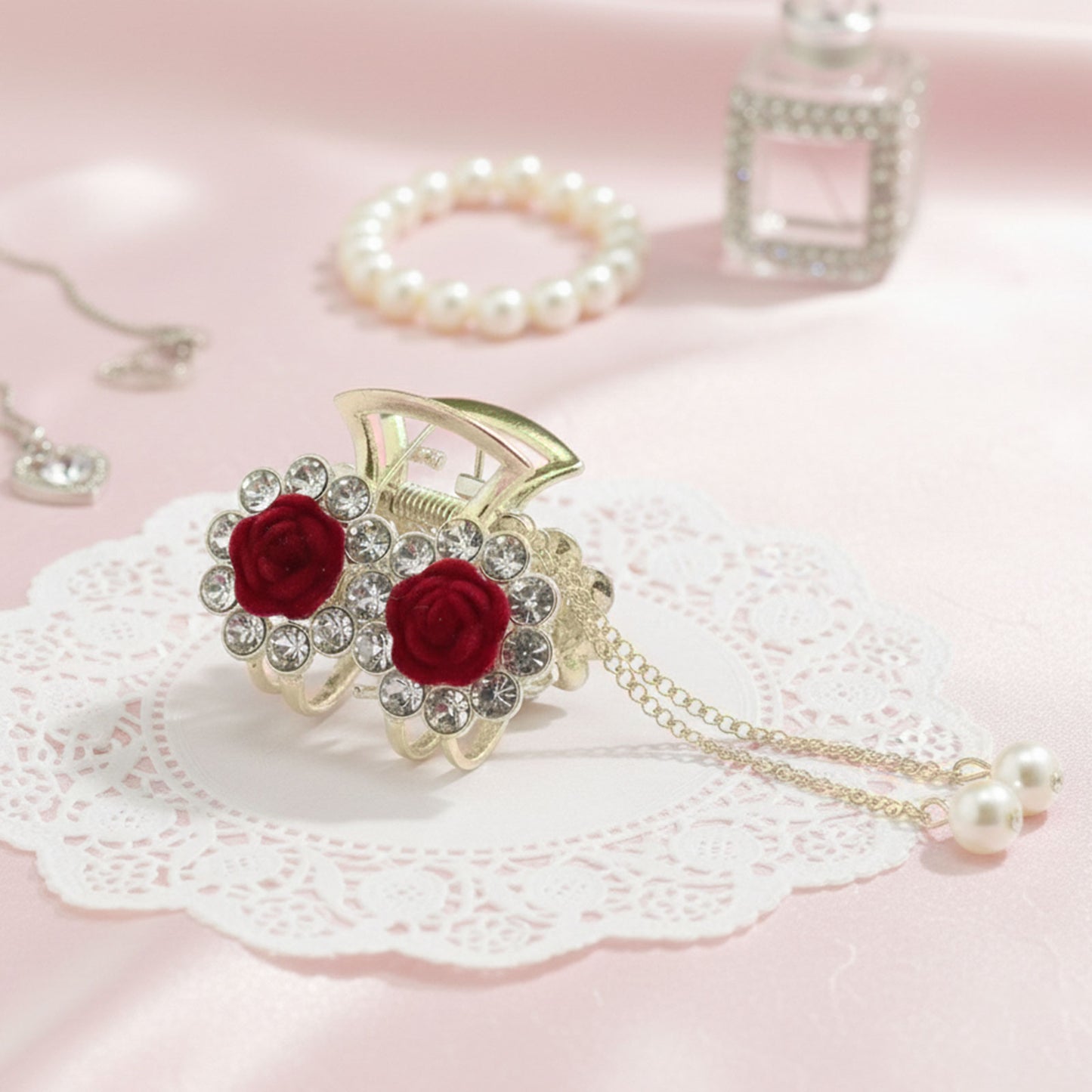 Pince Bijou Scarlet Grace Bordeaux