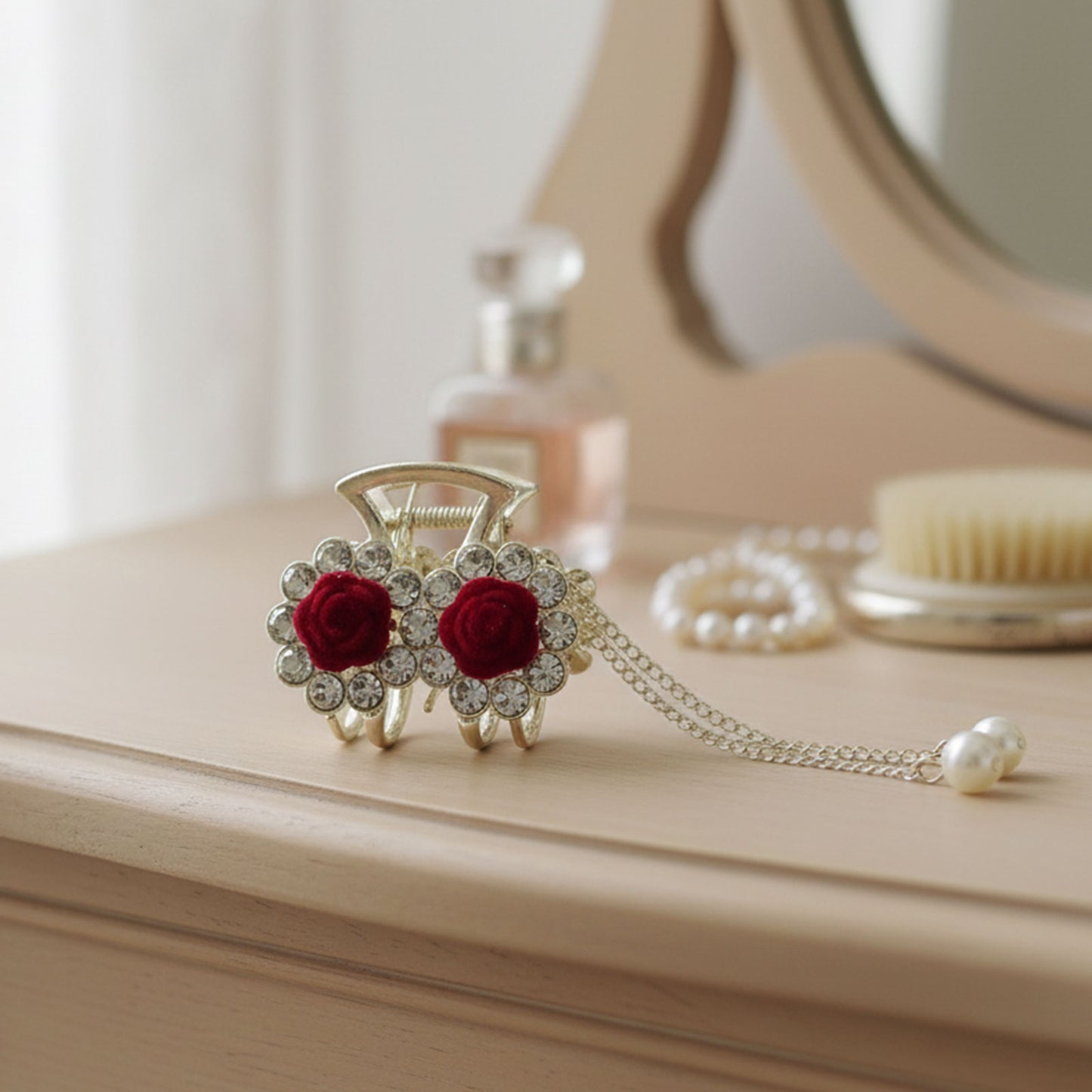 Pince Bijou Scarlet Grace Bordeaux