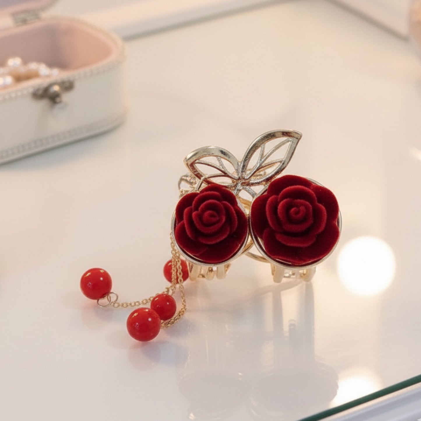 Pince Bijou Crimson Jewel Rouge Bordeaux