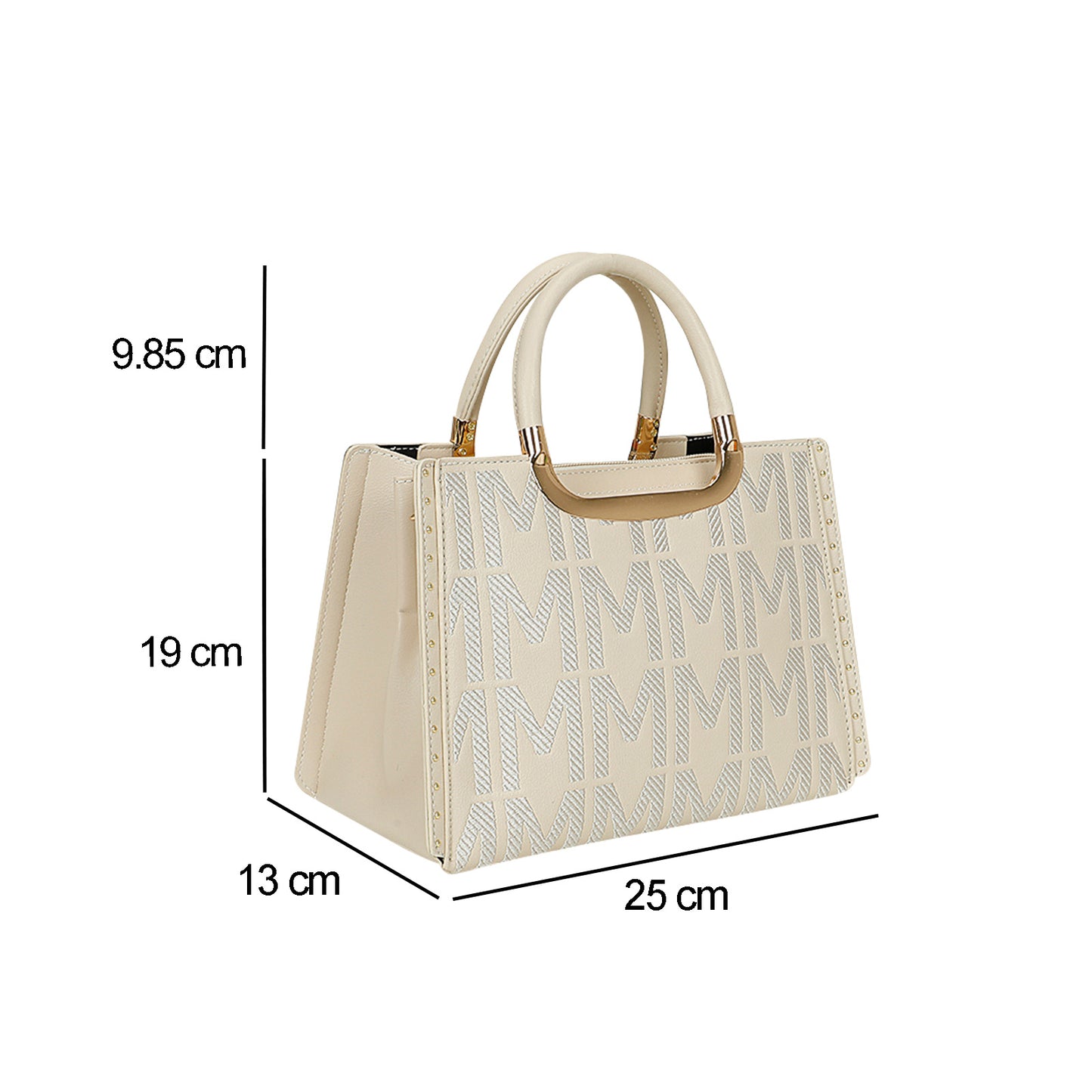 Sac à Main Imprimé Monogramme Le Reflet Beige