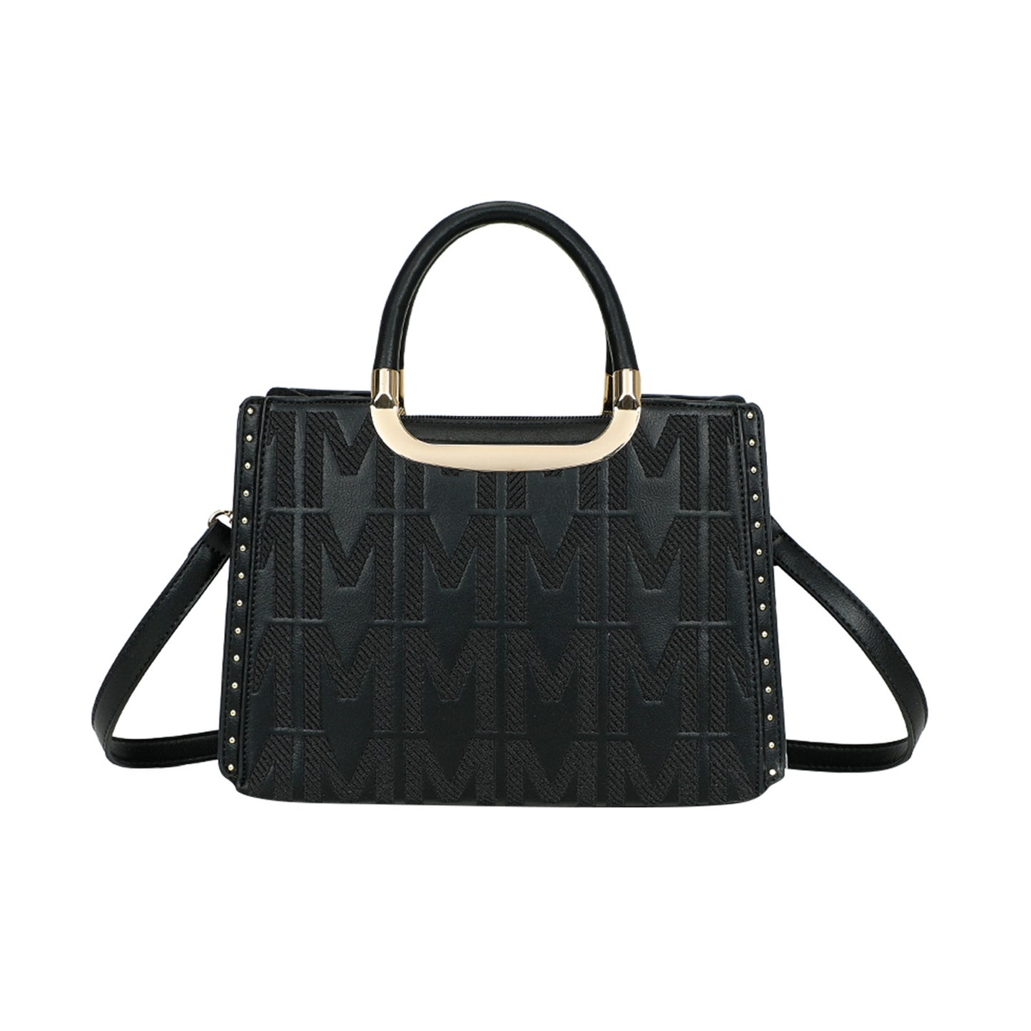 Sac à Main Imprimé Monogramme Le Reflet Noir