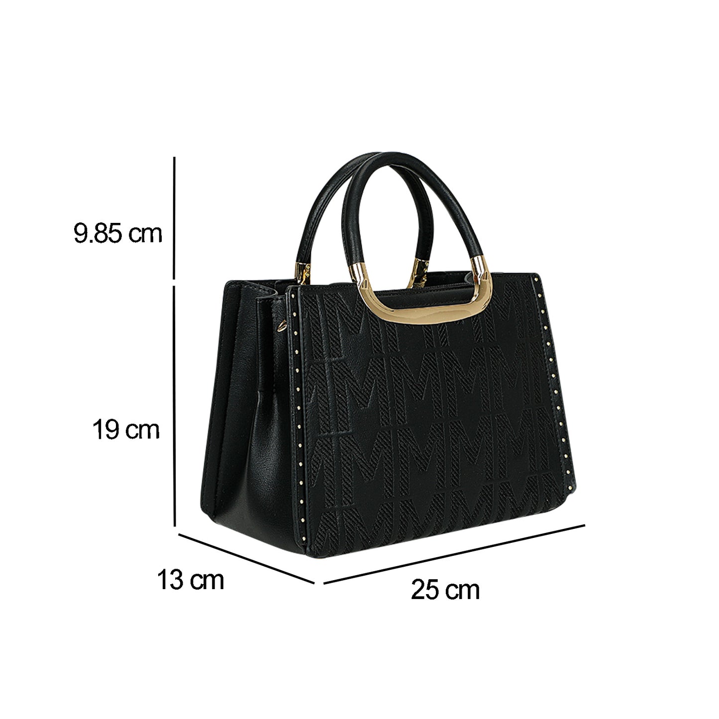 Sac à Main Imprimé Monogramme Le Reflet Noir