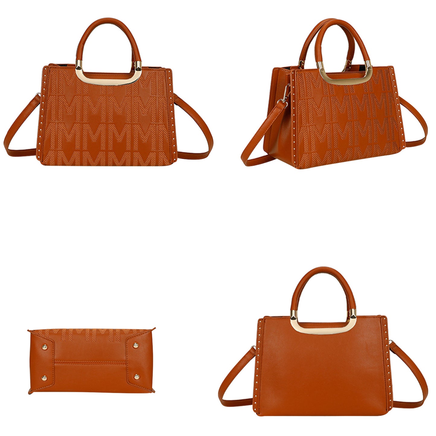 Sac à Main Imprimé Monogramme Le Reflet Marron
