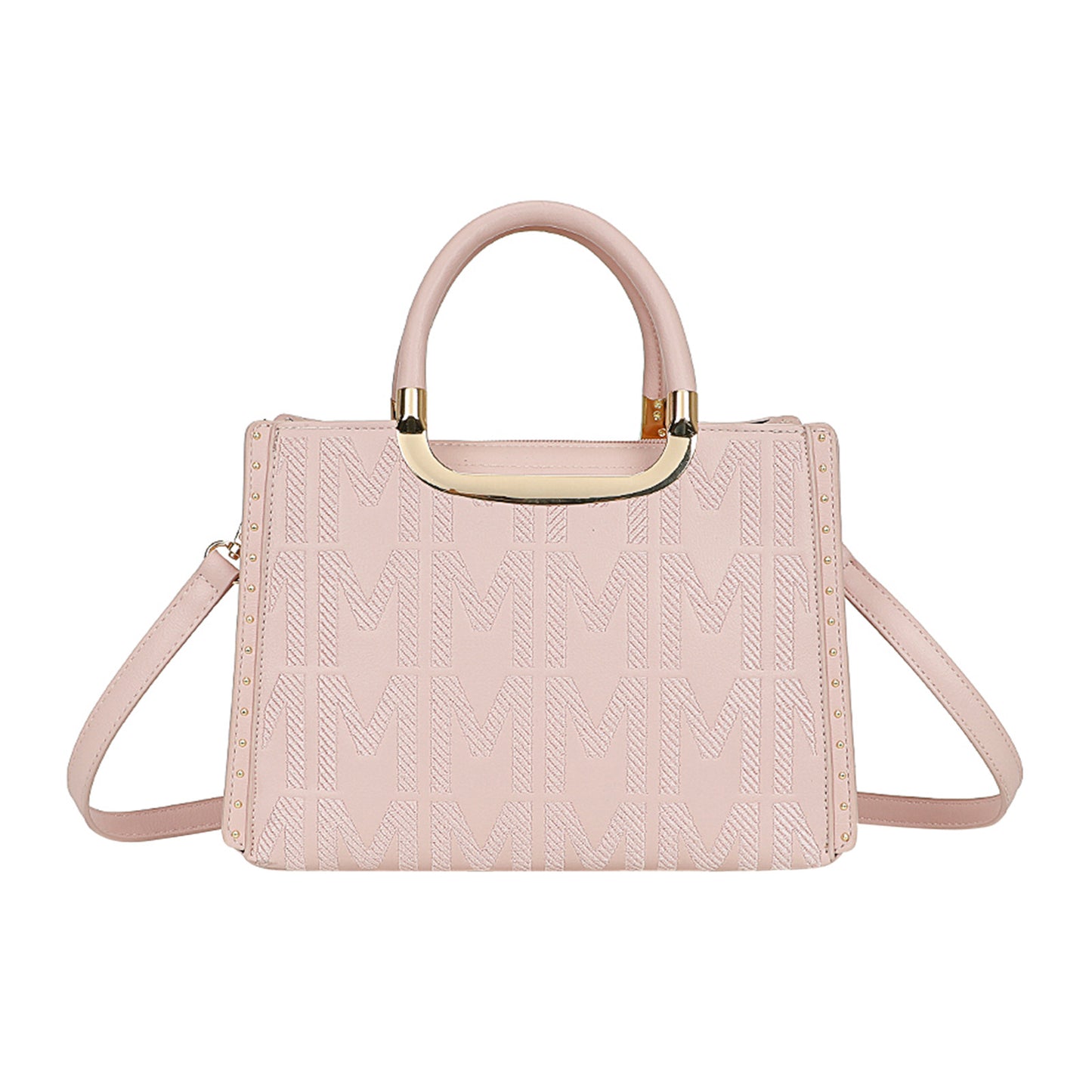 Sac à Main Imprimé Monogramme Le Reflet Rose
