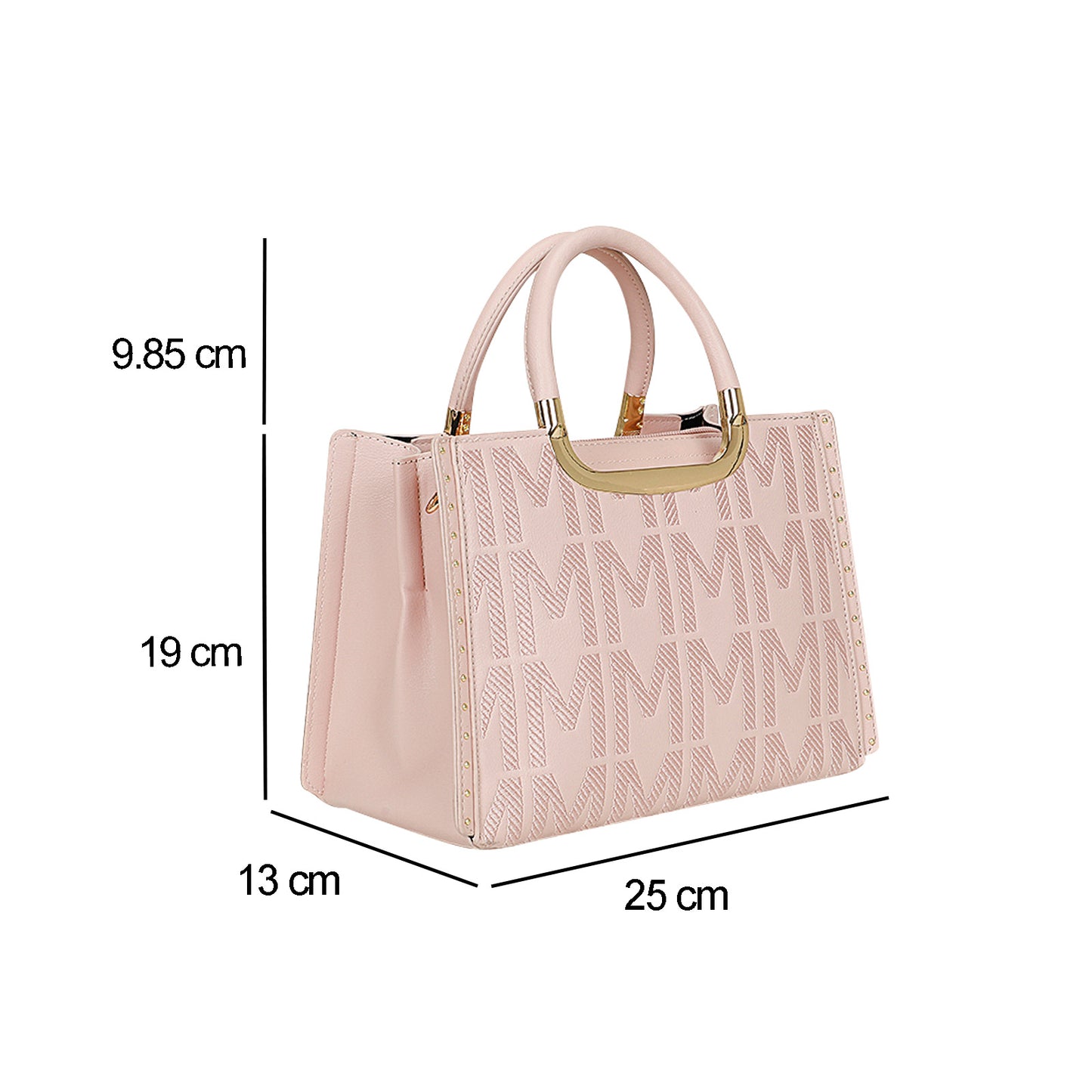 Sac à Main Imprimé Monogramme Le Reflet Rose