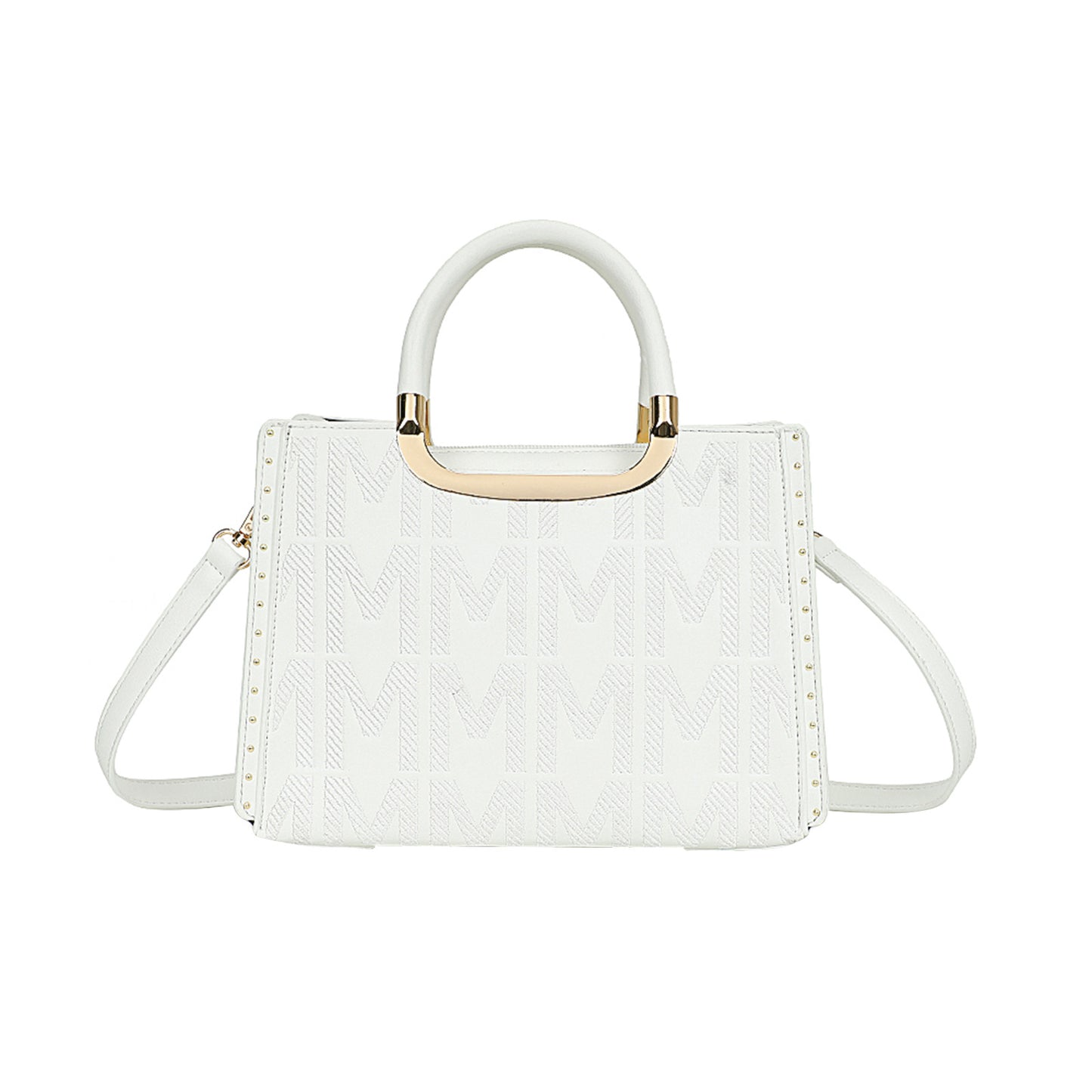 Sac à Main Imprimé Monogramme Le Reflet Blanc