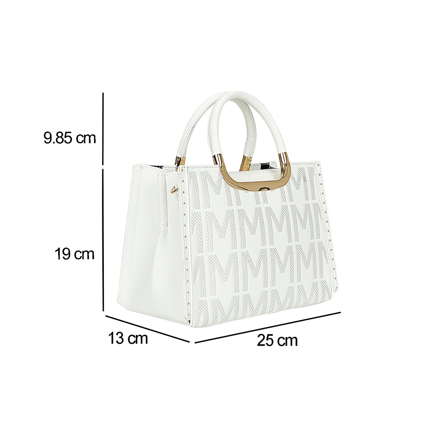 Sac à Main Imprimé Monogramme Le Reflet Blanc