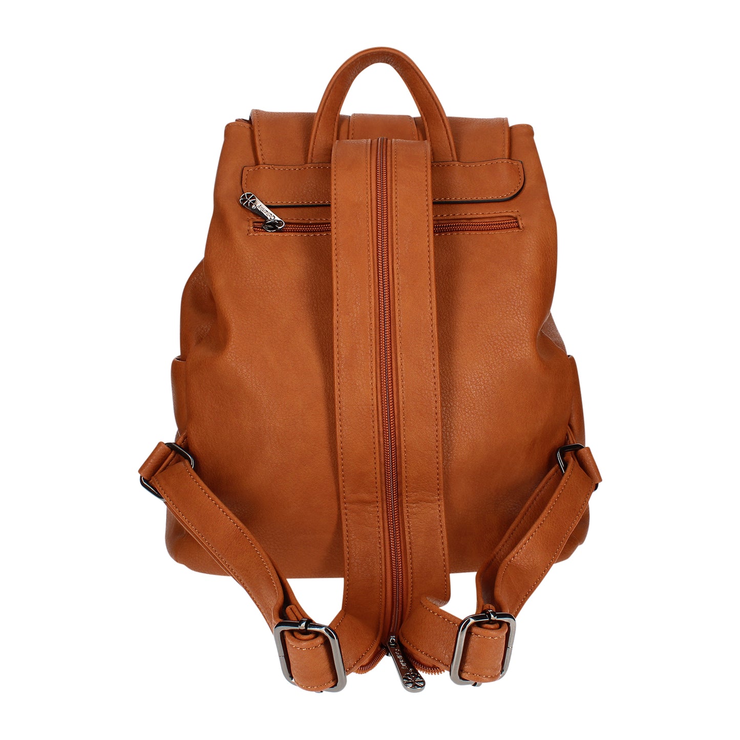 Sac à Dos Silhouette Chic en Similicuir Marron