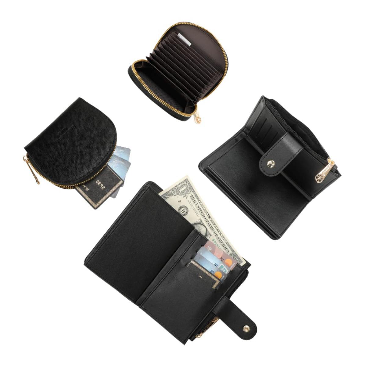 Coffret Duo de Portefeuille et Porte-cartes L'Essentiel Noir