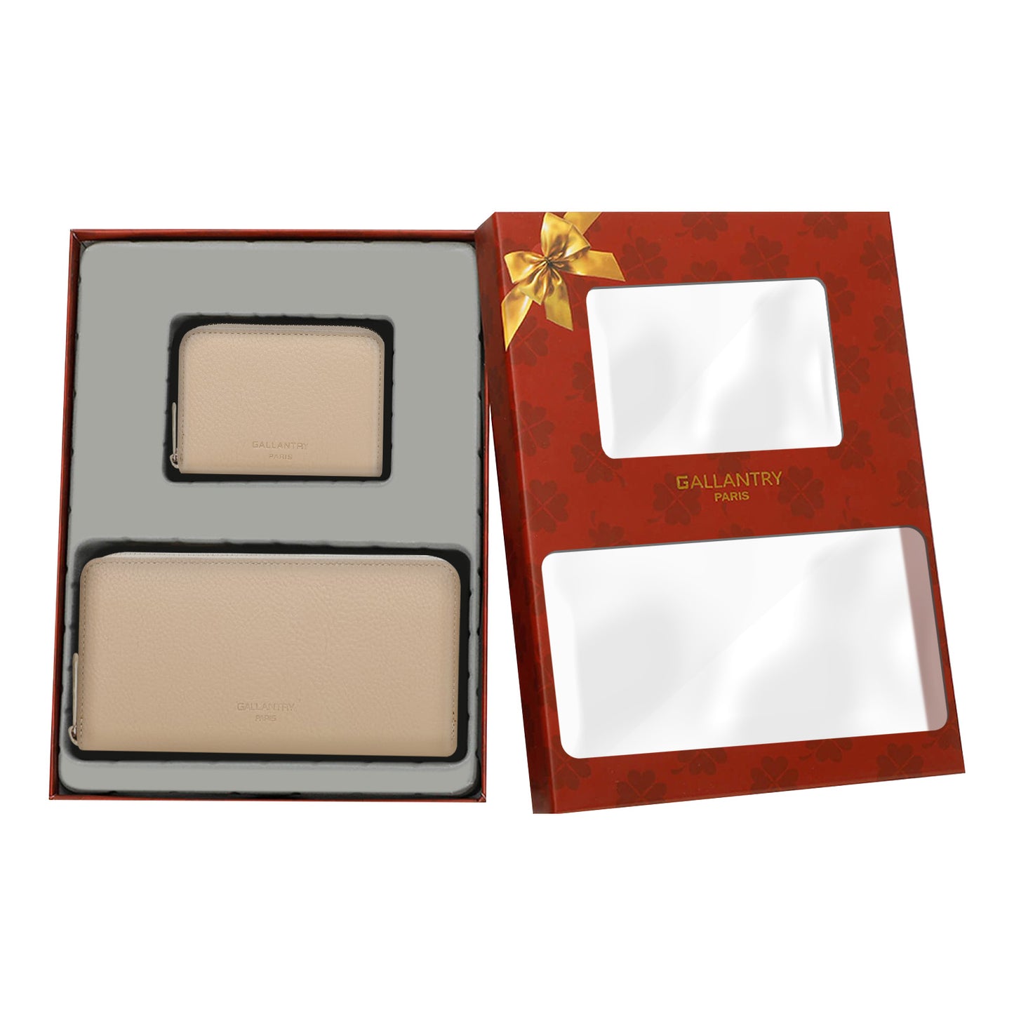 Coffret Duo de Portefeuille et Porte-cartes Le Quotidien Rose