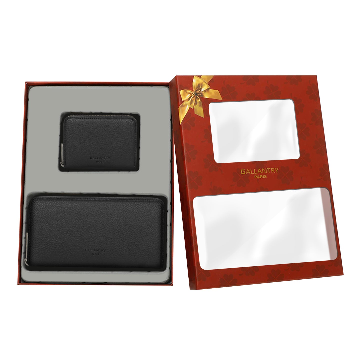 Coffret Duo de Portefeuille et Porte-cartes Le Quotidien Noir