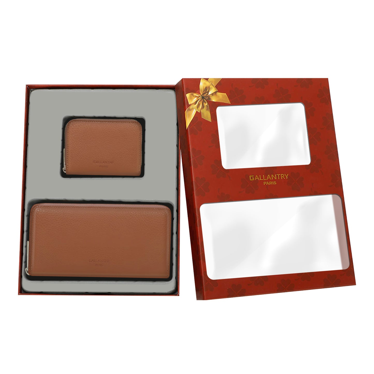Coffret Duo de Portefeuille et Porte-cartes Le Quotidien Taupe