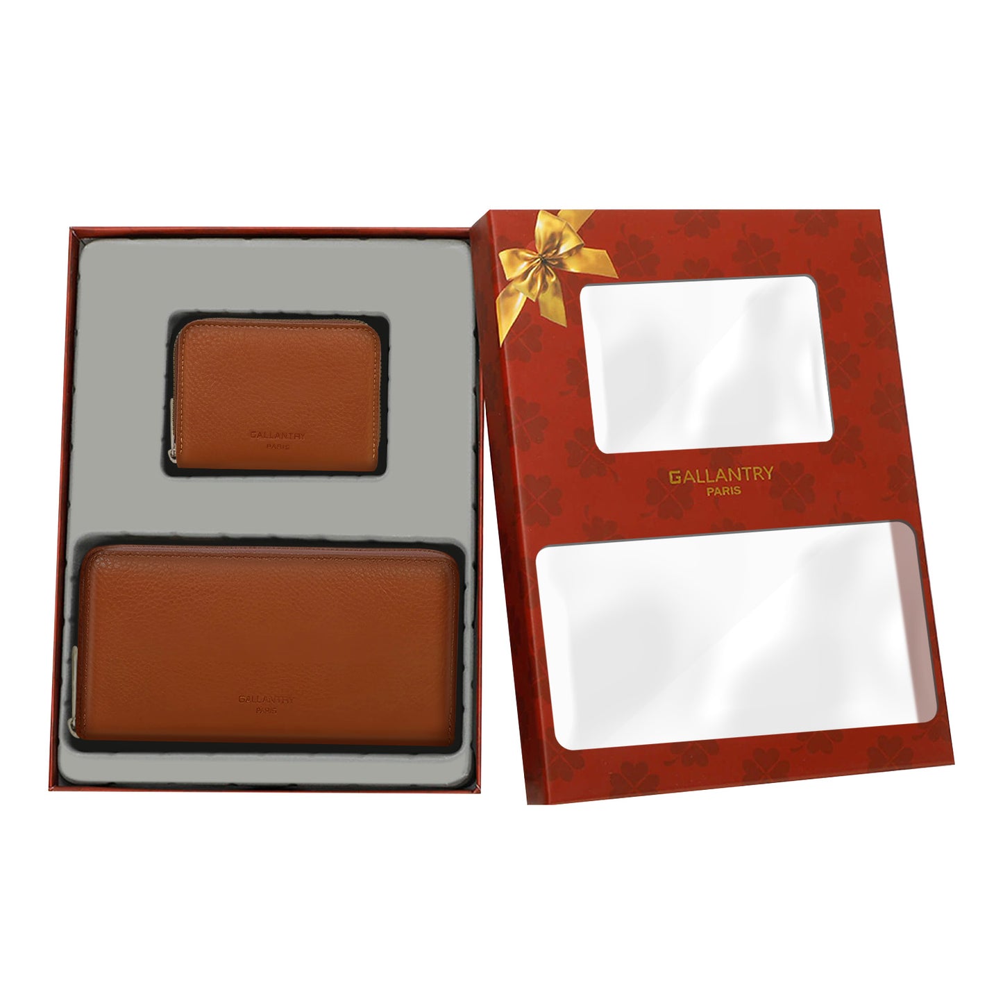 Coffret Duo de Portefeuille et Porte-cartes Le Quotidien Marron