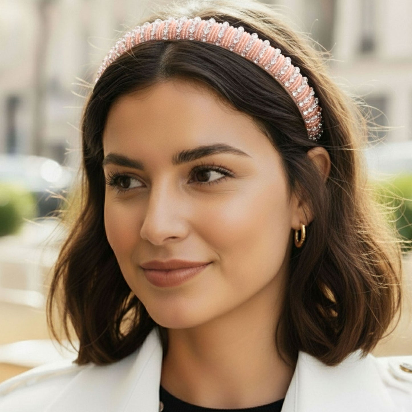 Serre-tête Bijou Angie Pink Shimmer