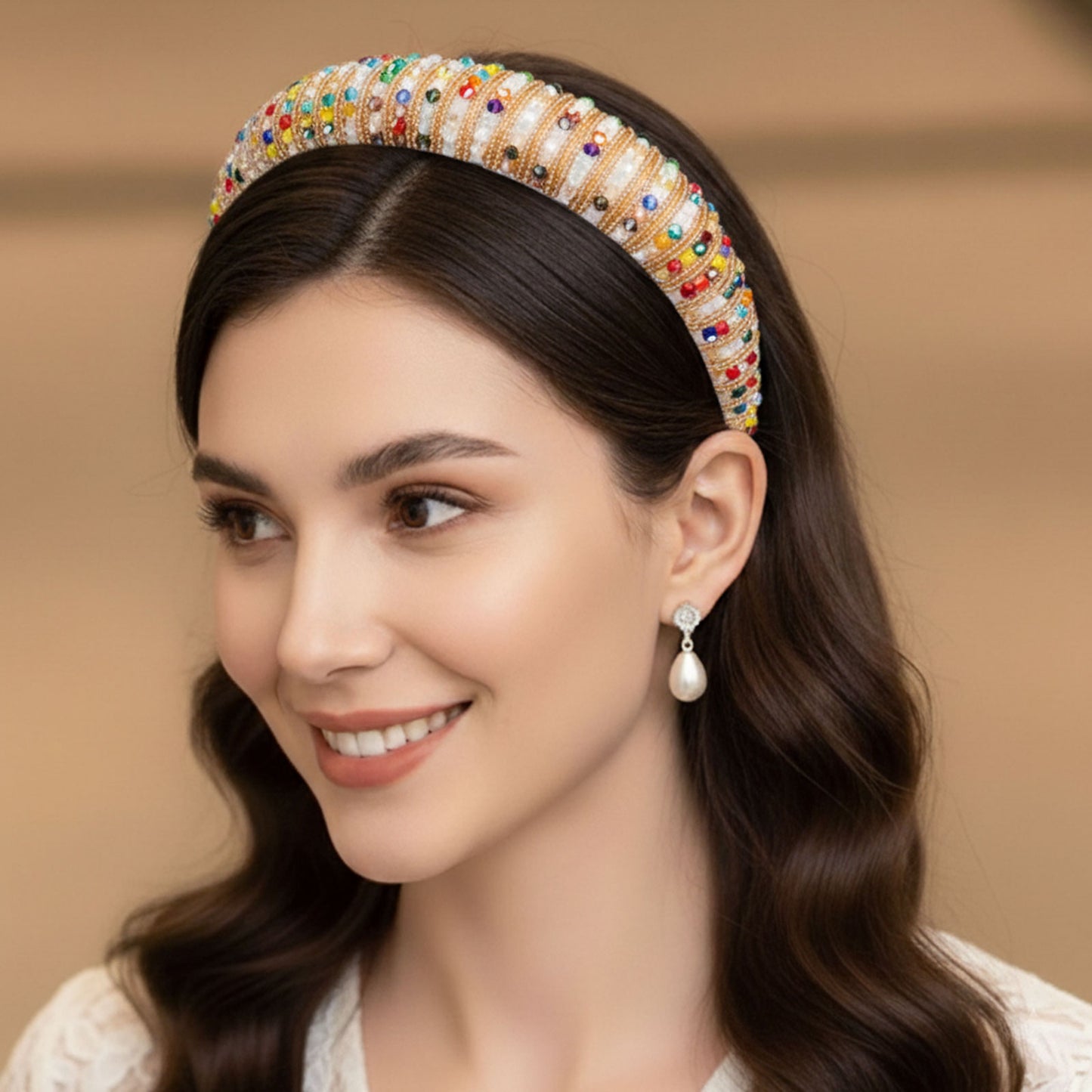 Serre-tête Large Angie Mosaïque Bohème