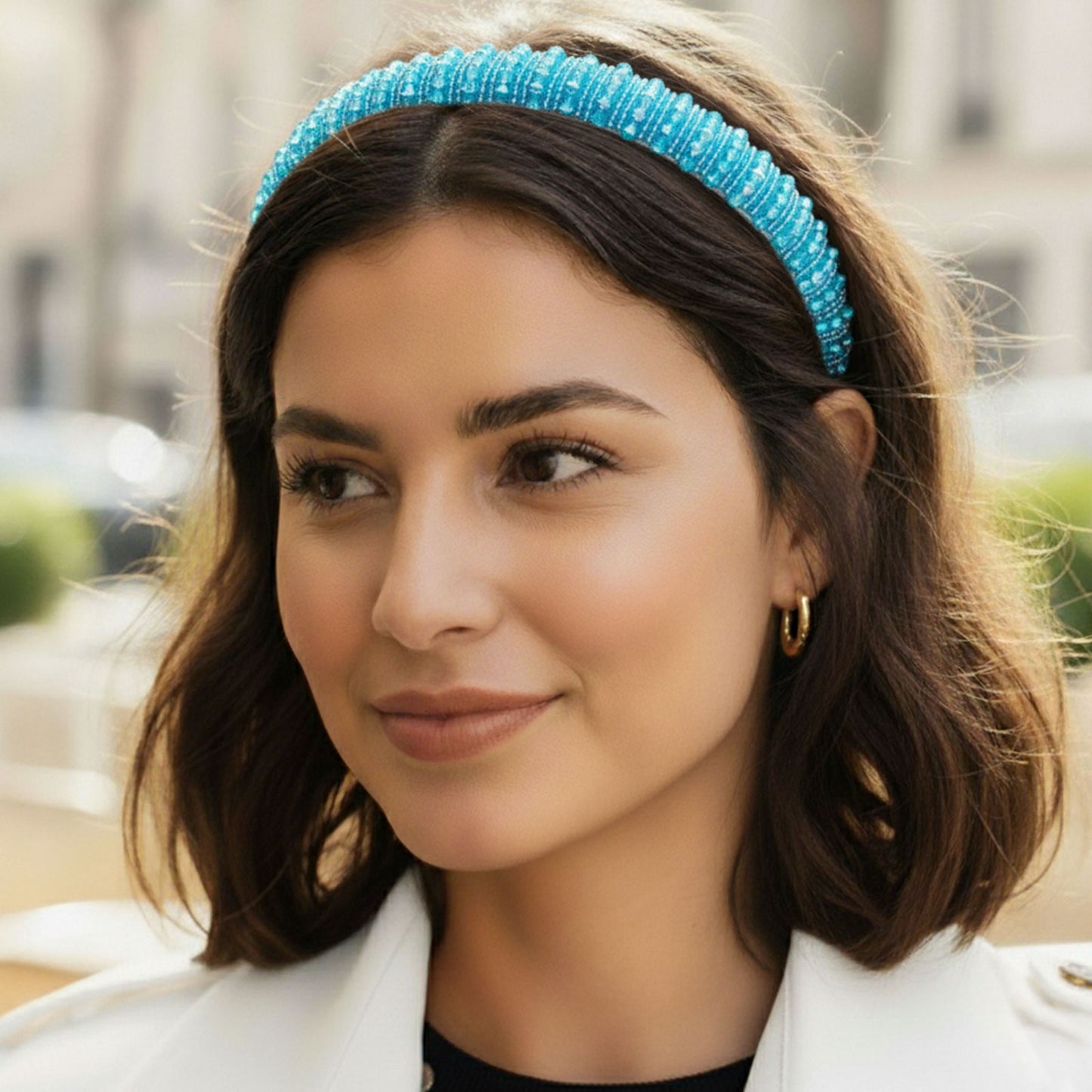 Serre-tête Bijou Angie Onde Azurée