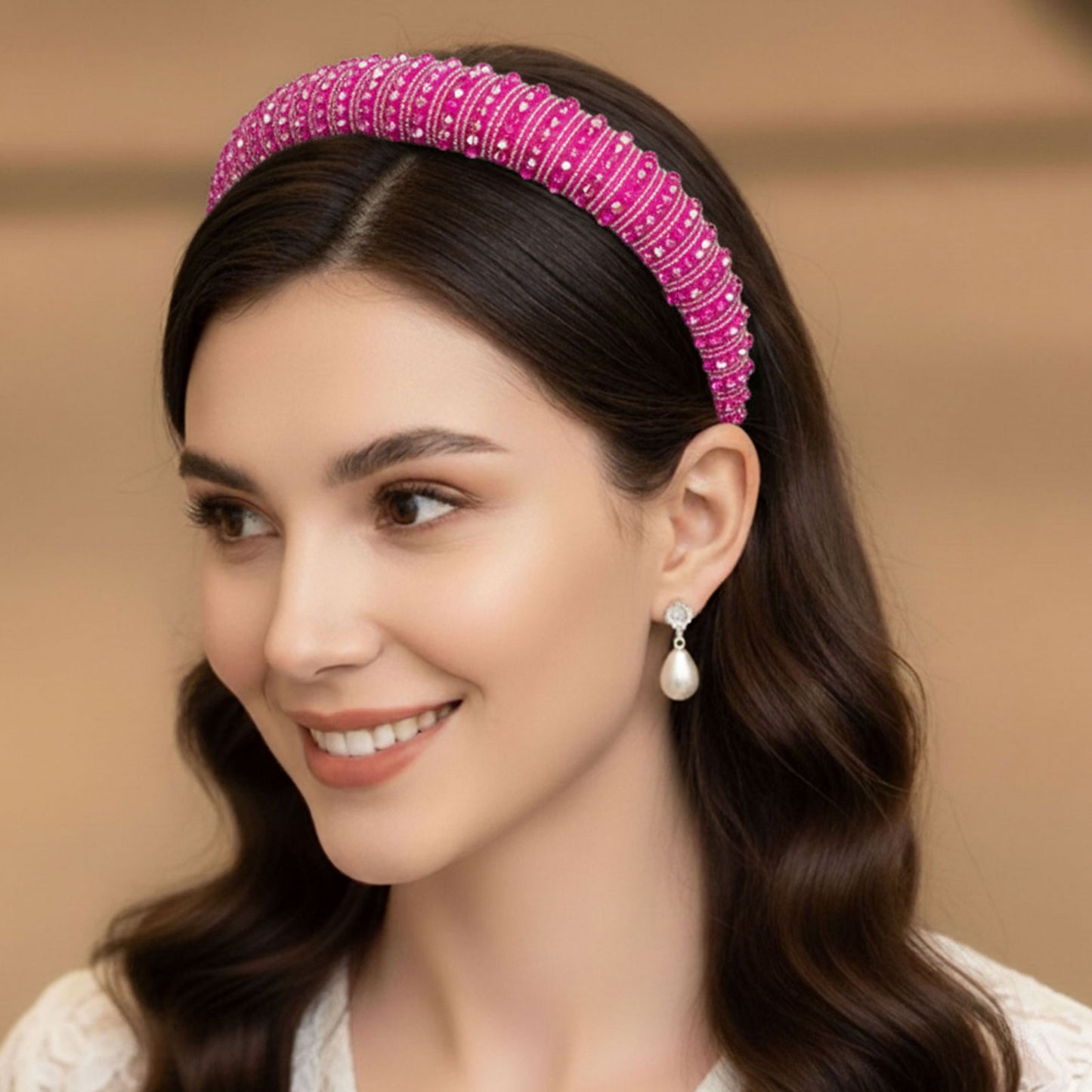 Serre-tête Large Angie Berry Shine