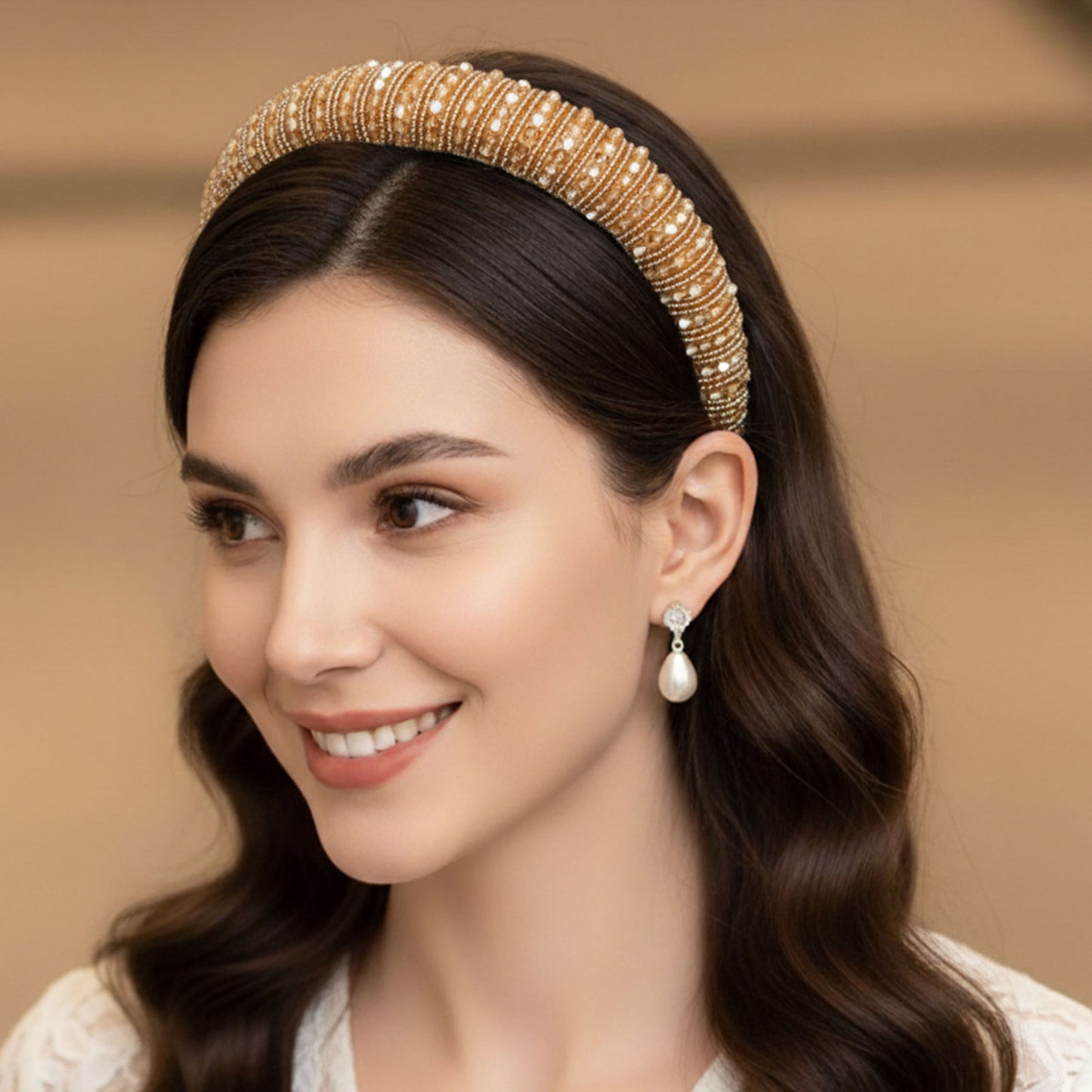 Serre-tête Large Angie Honey Shine