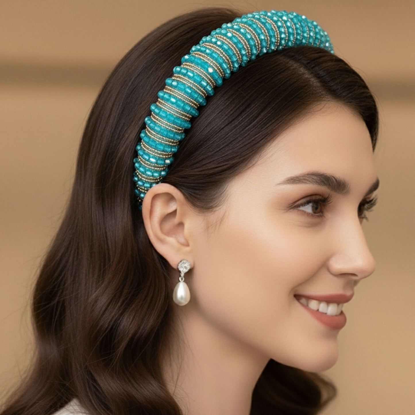 Serre-tête Large Angie Aqua Breeze