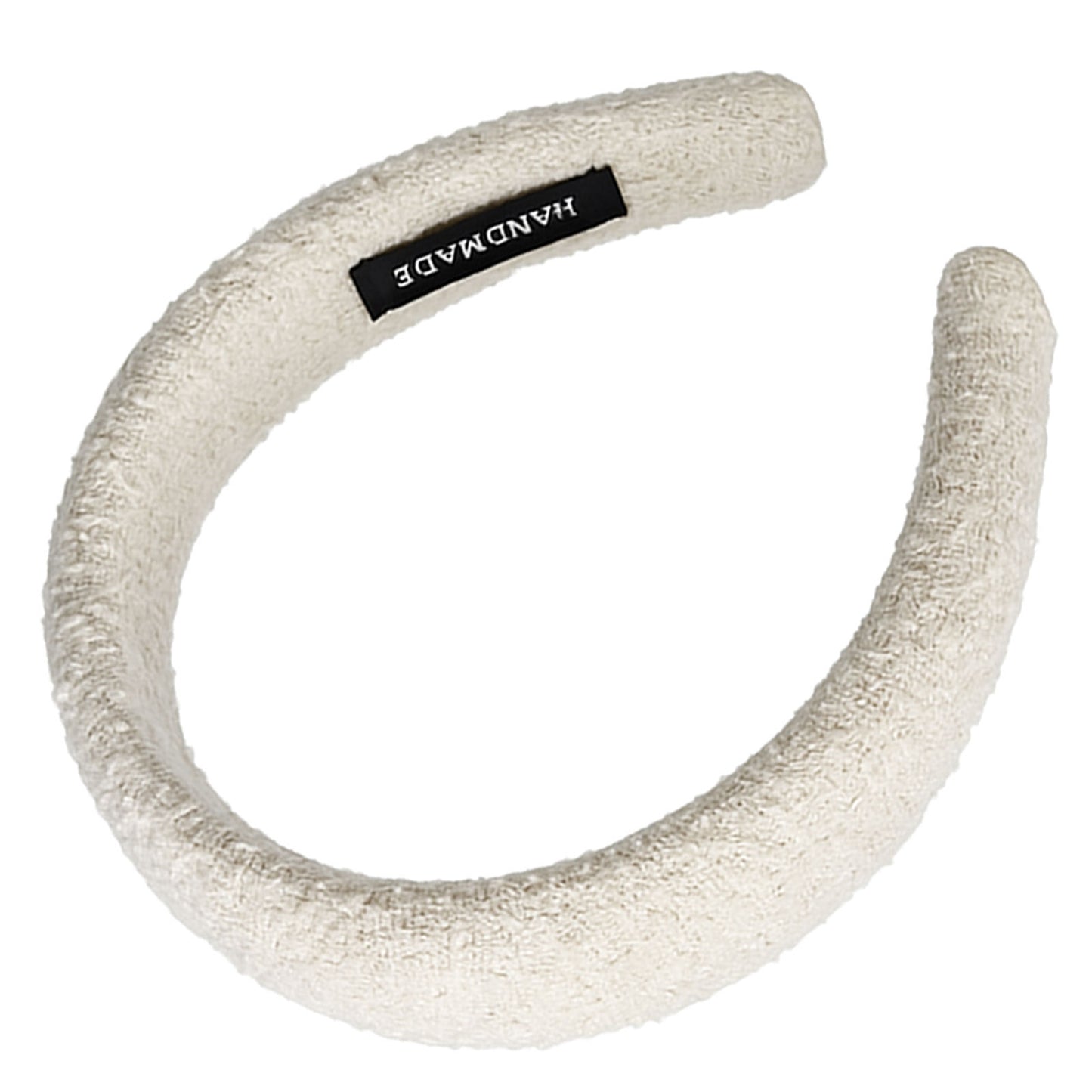 Serre-tête Large en Tweed Payton Blanc