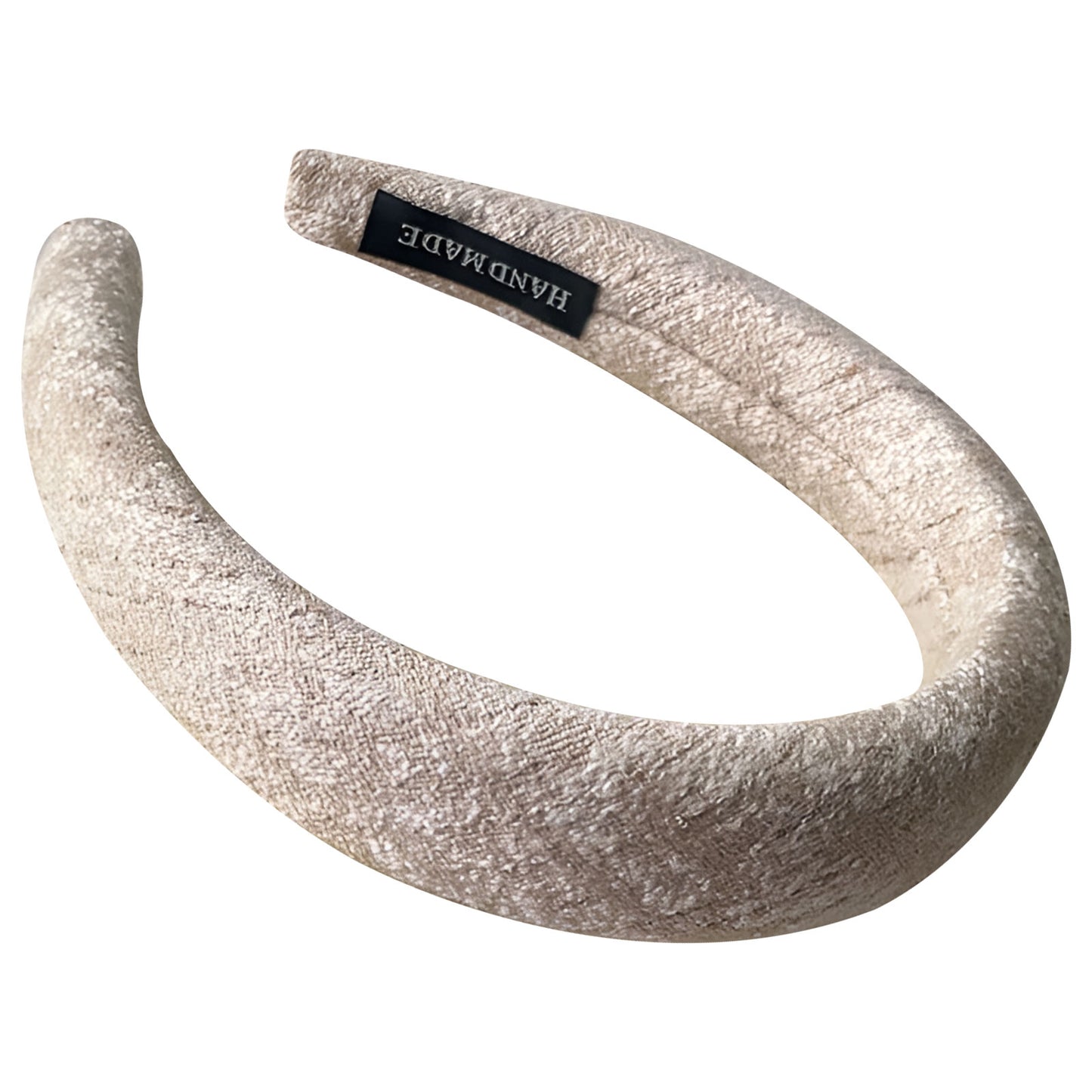 Serre-tête Large en Tweed Payton Marron