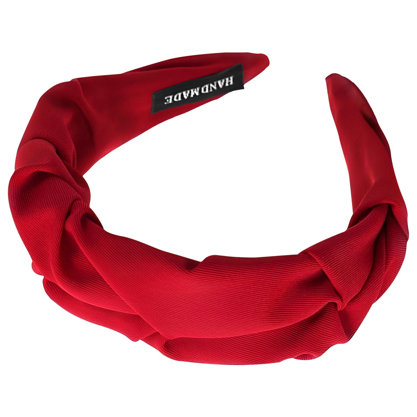 Serre-tête Tressé en Tissu Doux Majesty Bordeaux