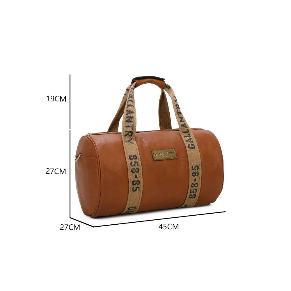 Sac Weekender Urbain en Simililcuir Latitude 858 Marron