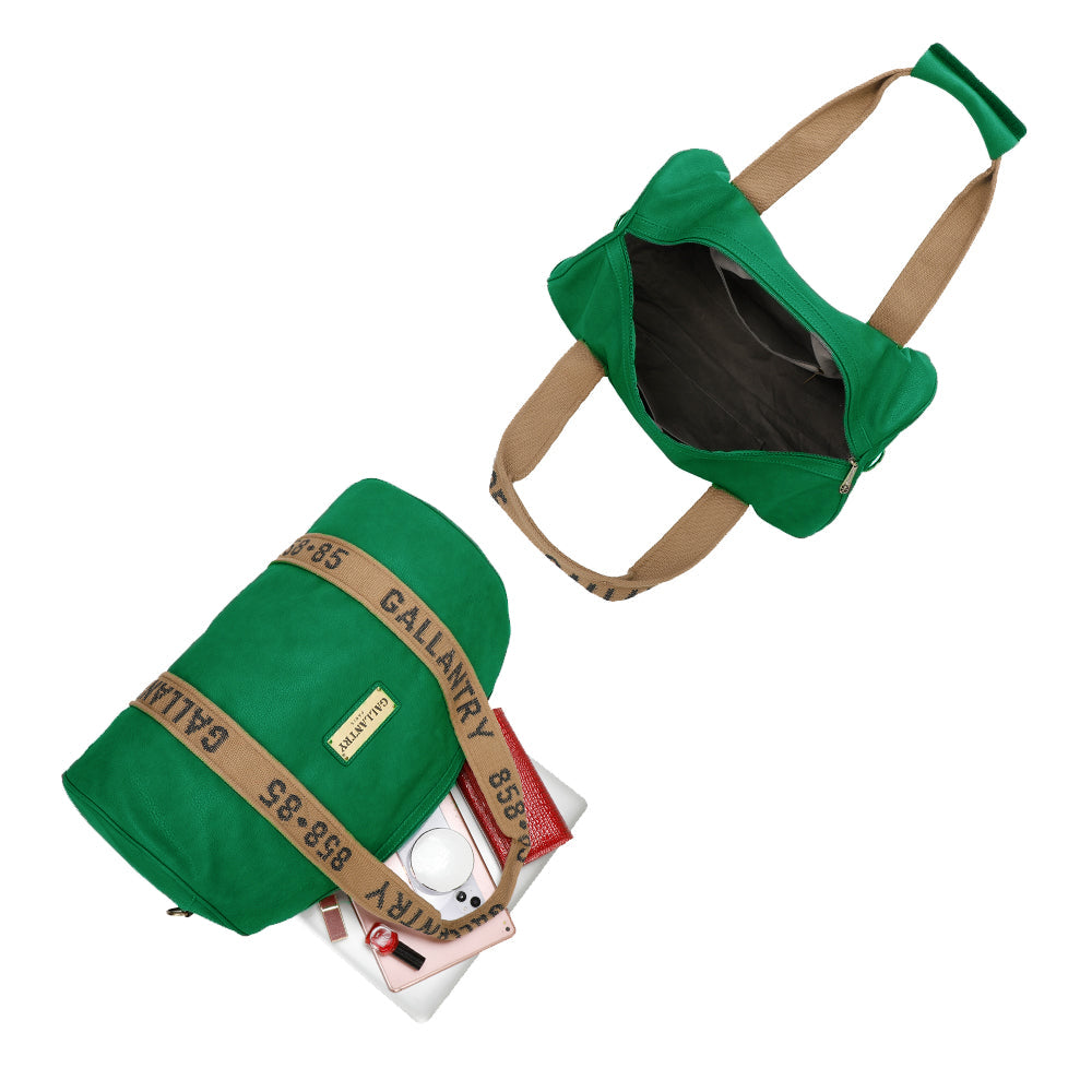 Sac Weekender Urbain en Simililcuir Latitude 858 Vert