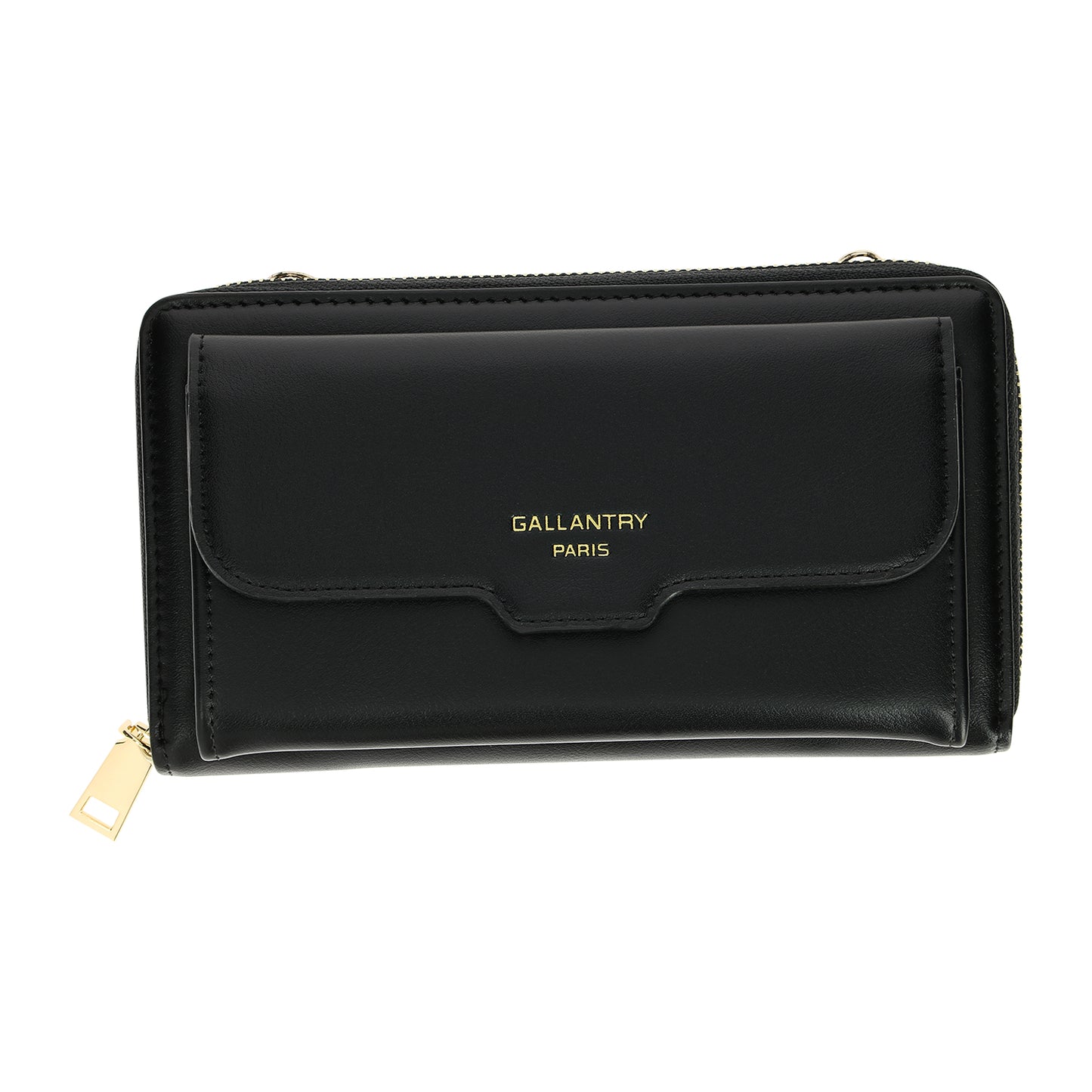 Pochette de Ville Zippée à Bandoulière La Stèle Noir