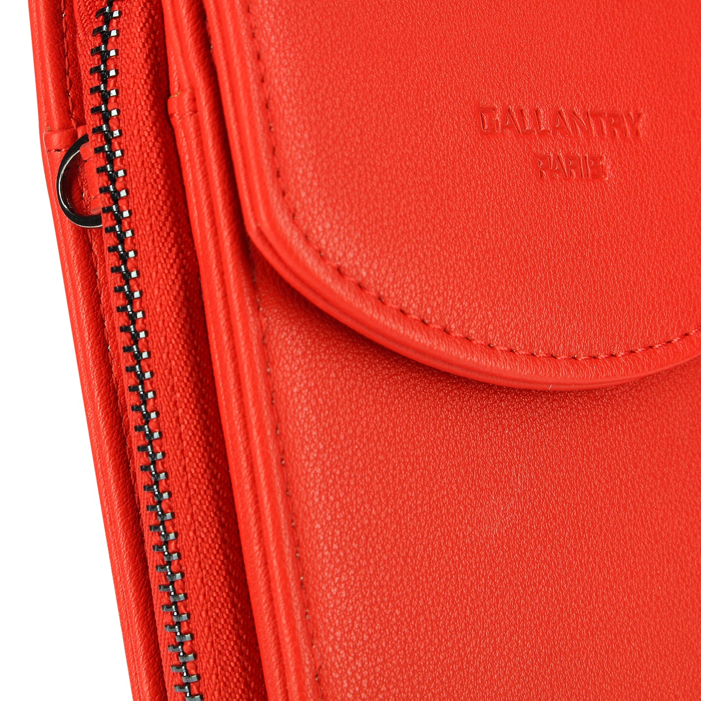 Sac Crossbody à Rabat Multi-Compartiments La Partenaire Rouge