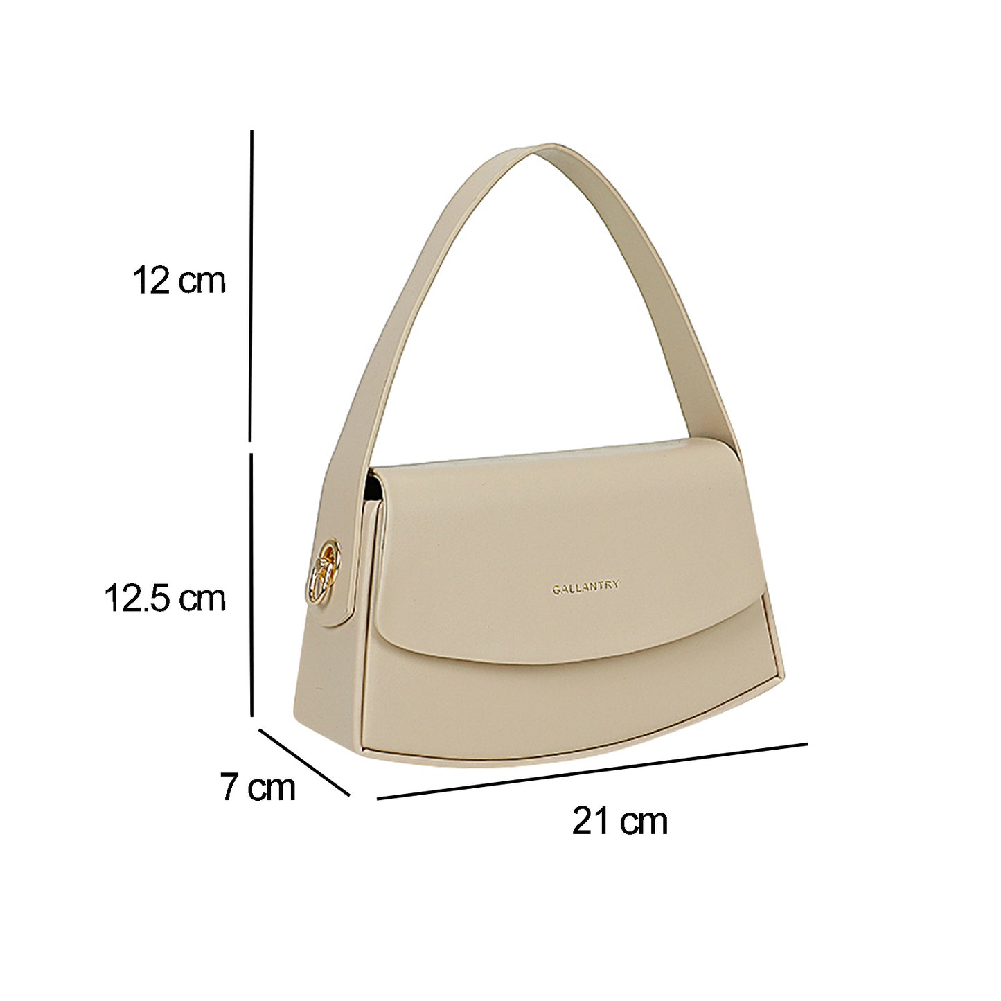 Sac Baguette à Épaule Bandoulière La Discrétion Beige