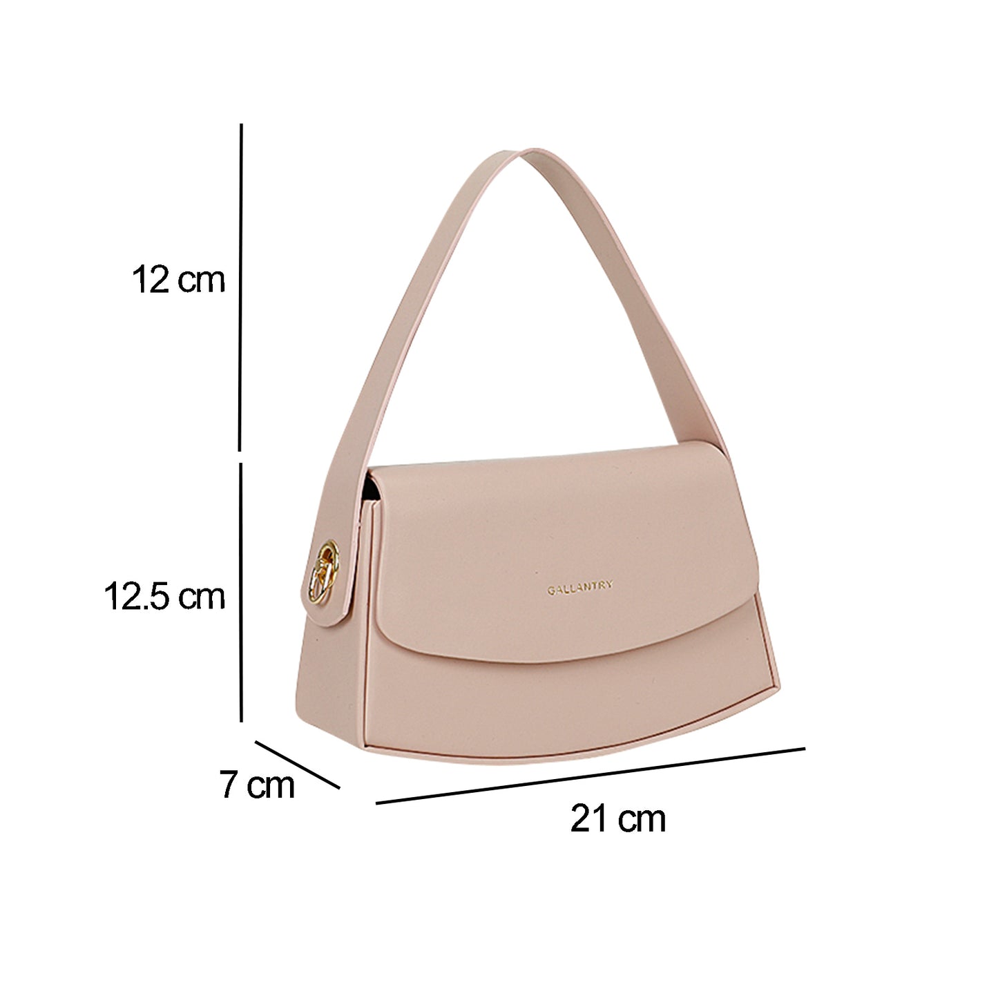 Sac Baguette à Épaule Bandoulière La Discrétion Rose