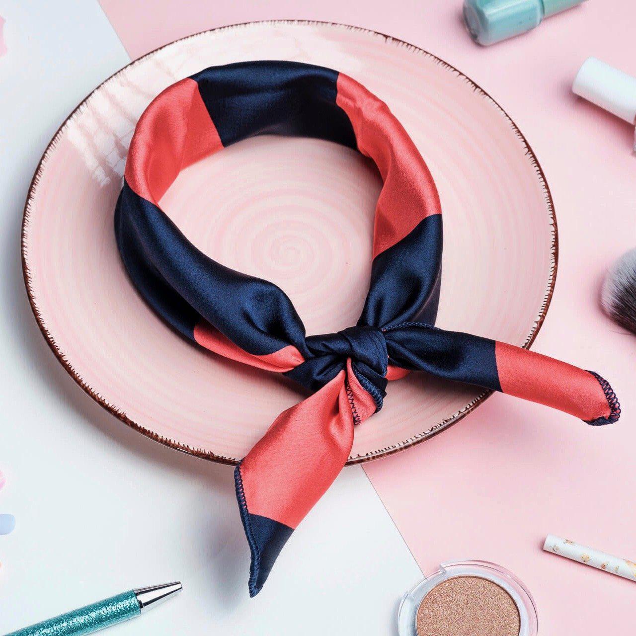 bandana cheveux bleu noir