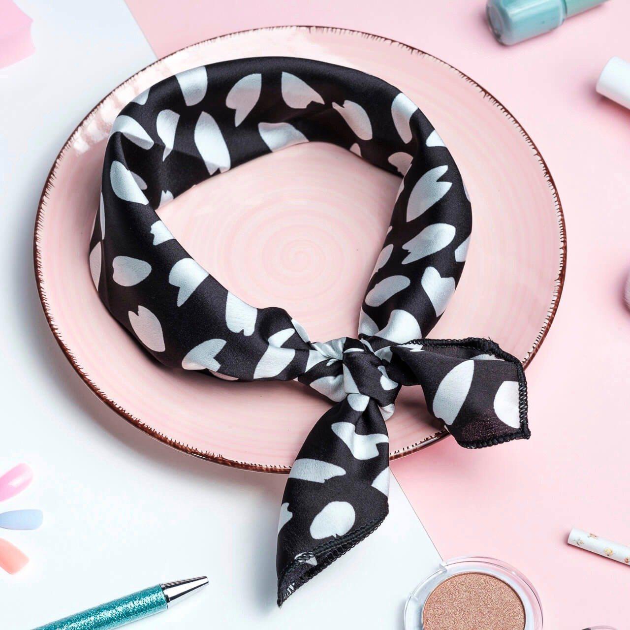 bandana cheveux femme noir