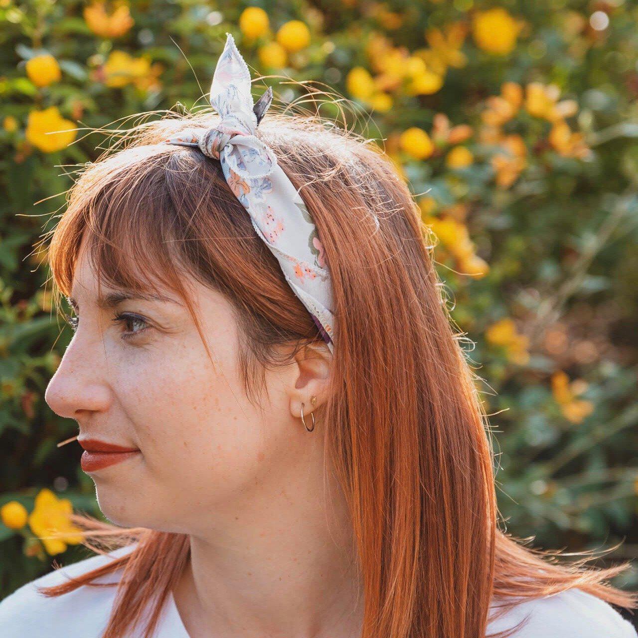 bandana à fleurs femme