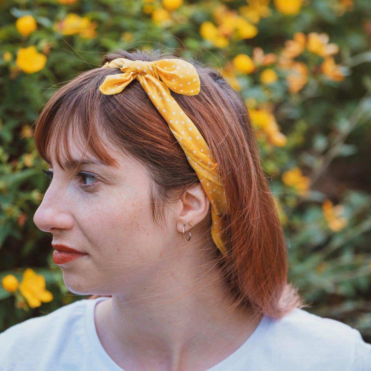 bandana jaune femme