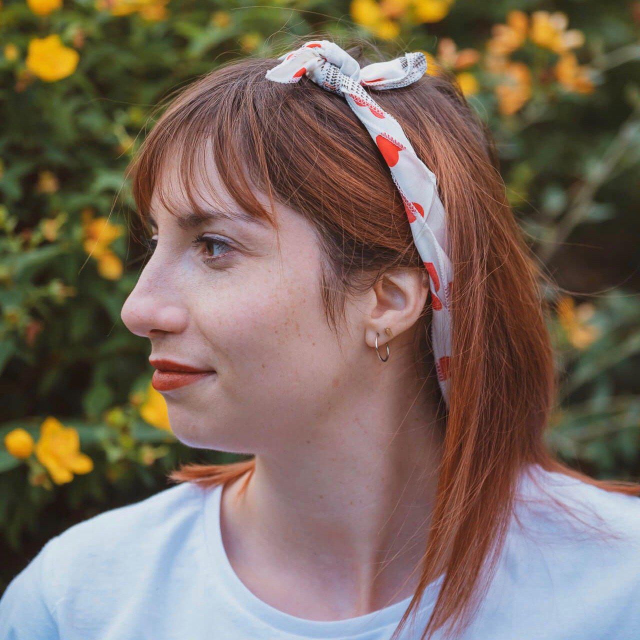 bandana motif coeur