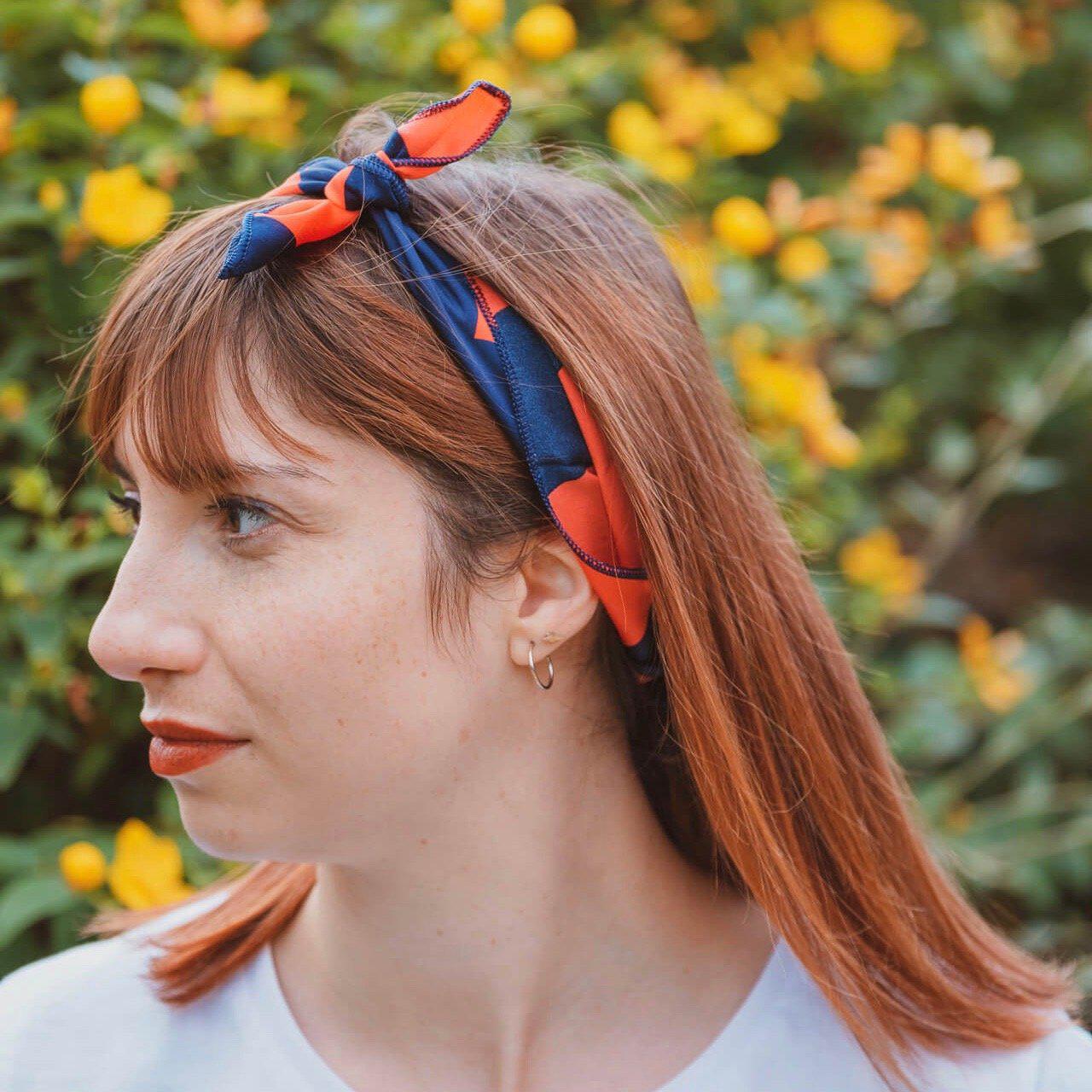 bandana rouge et bleu