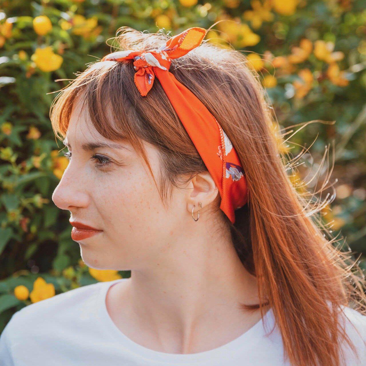 BANDANA ROUGE CHEVEUX