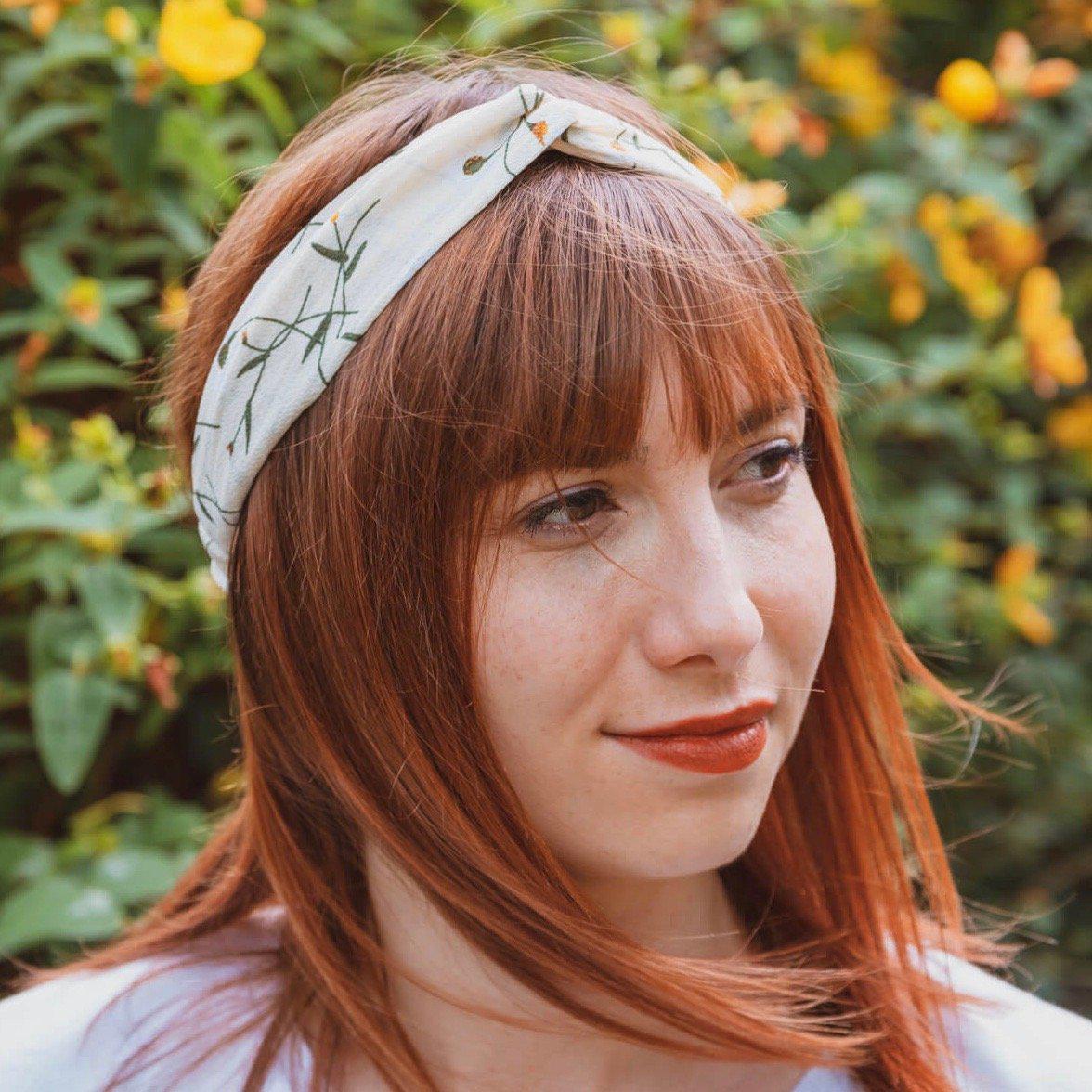 bandeau cheveux blanc